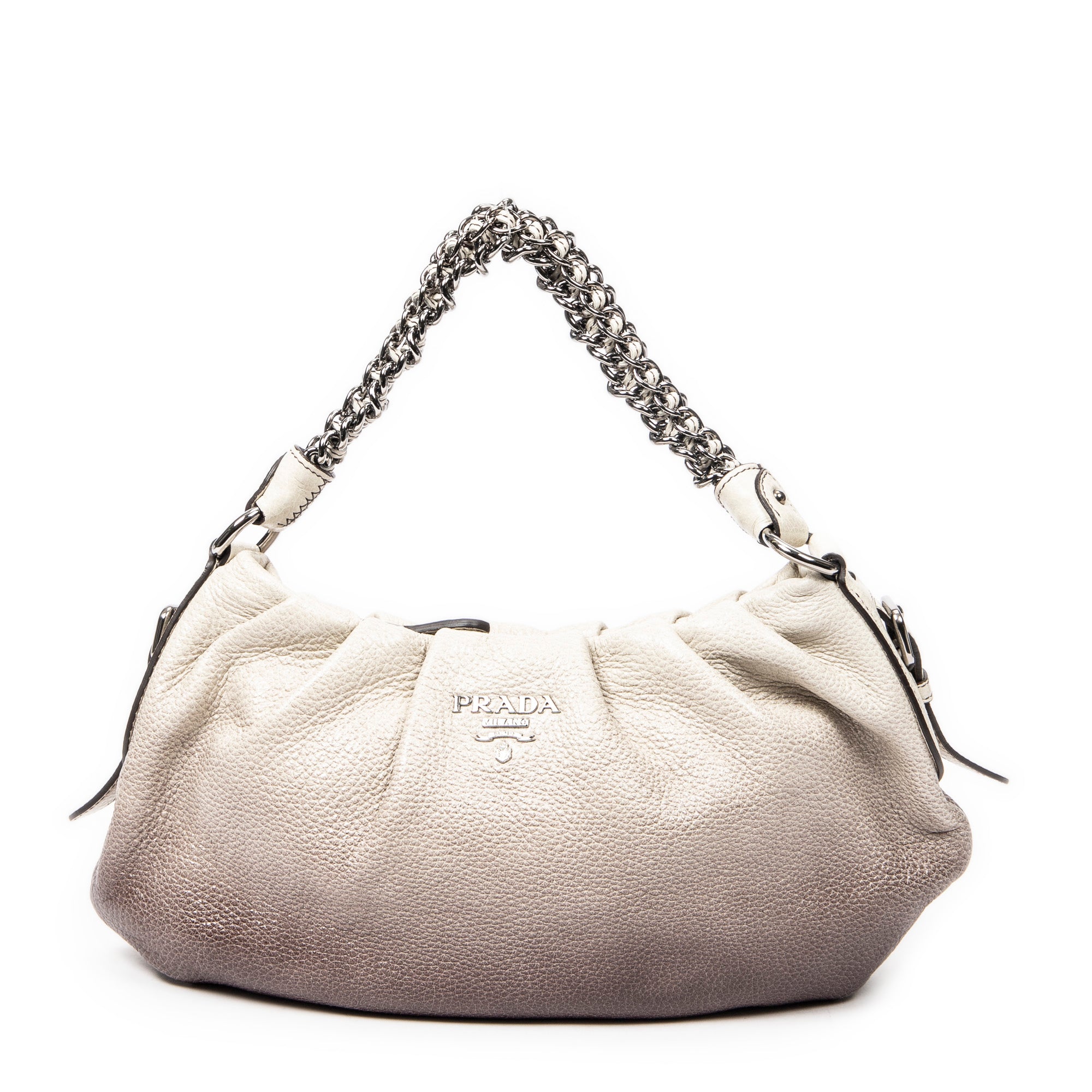 Ombre Pleated Chain Strap 