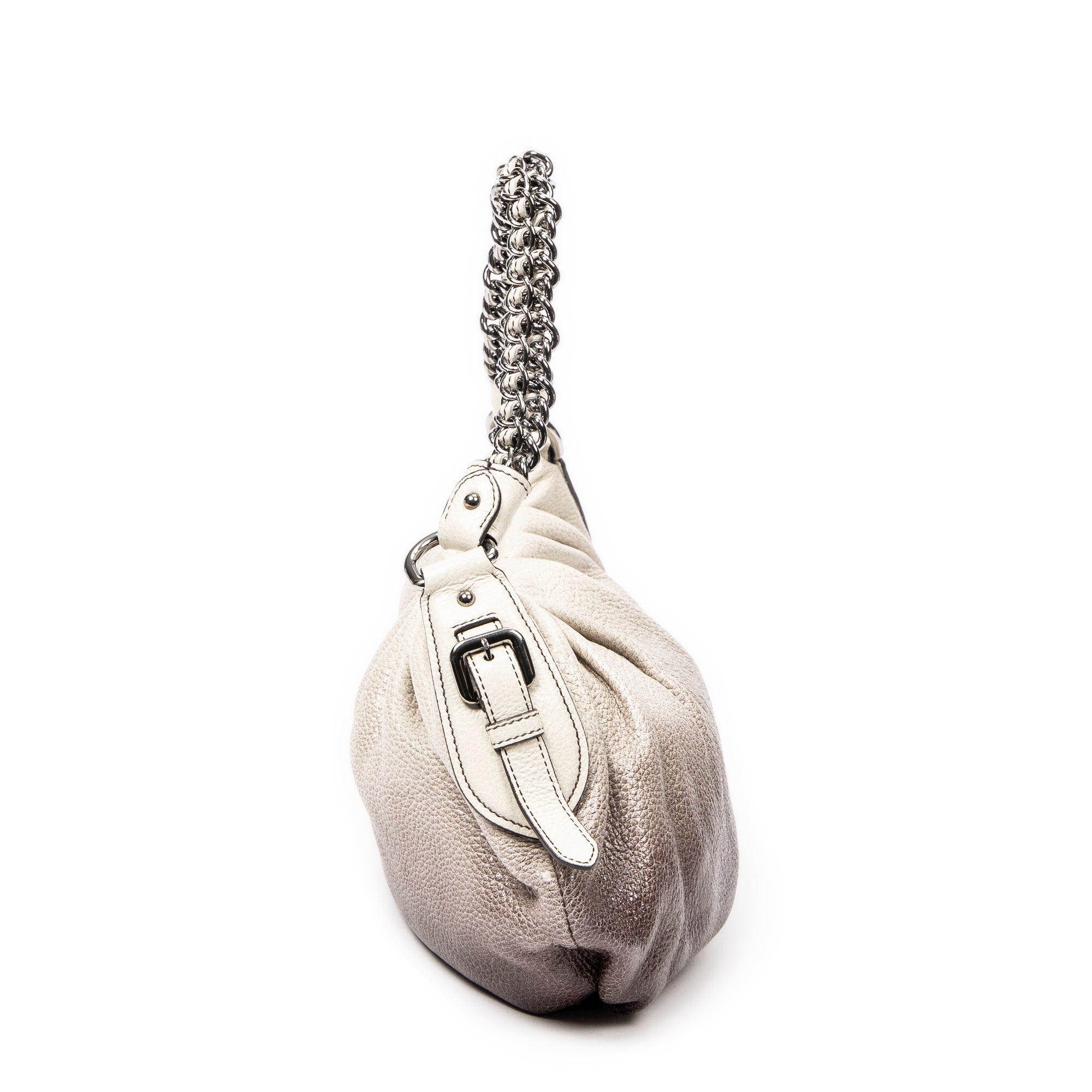 Ombre Pleated Chain Strap 