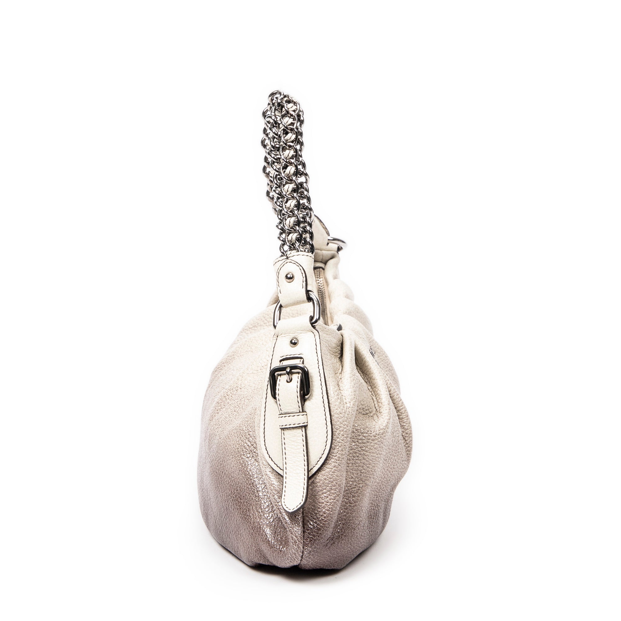 Ombre Pleated Chain Strap 