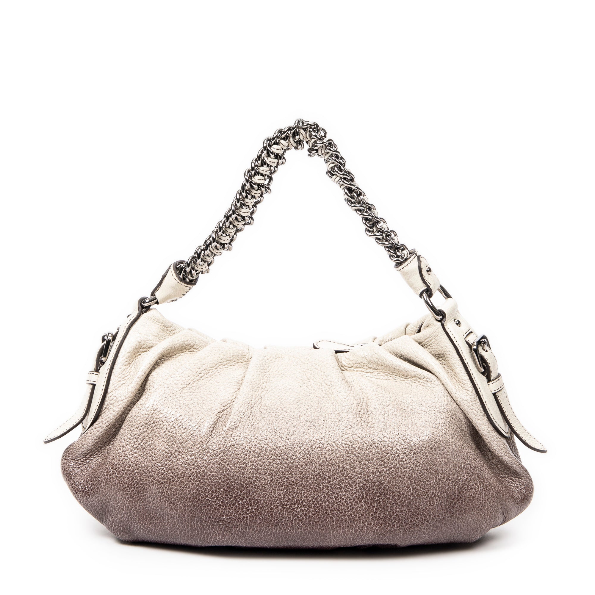 Ombre Pleated Chain Strap 