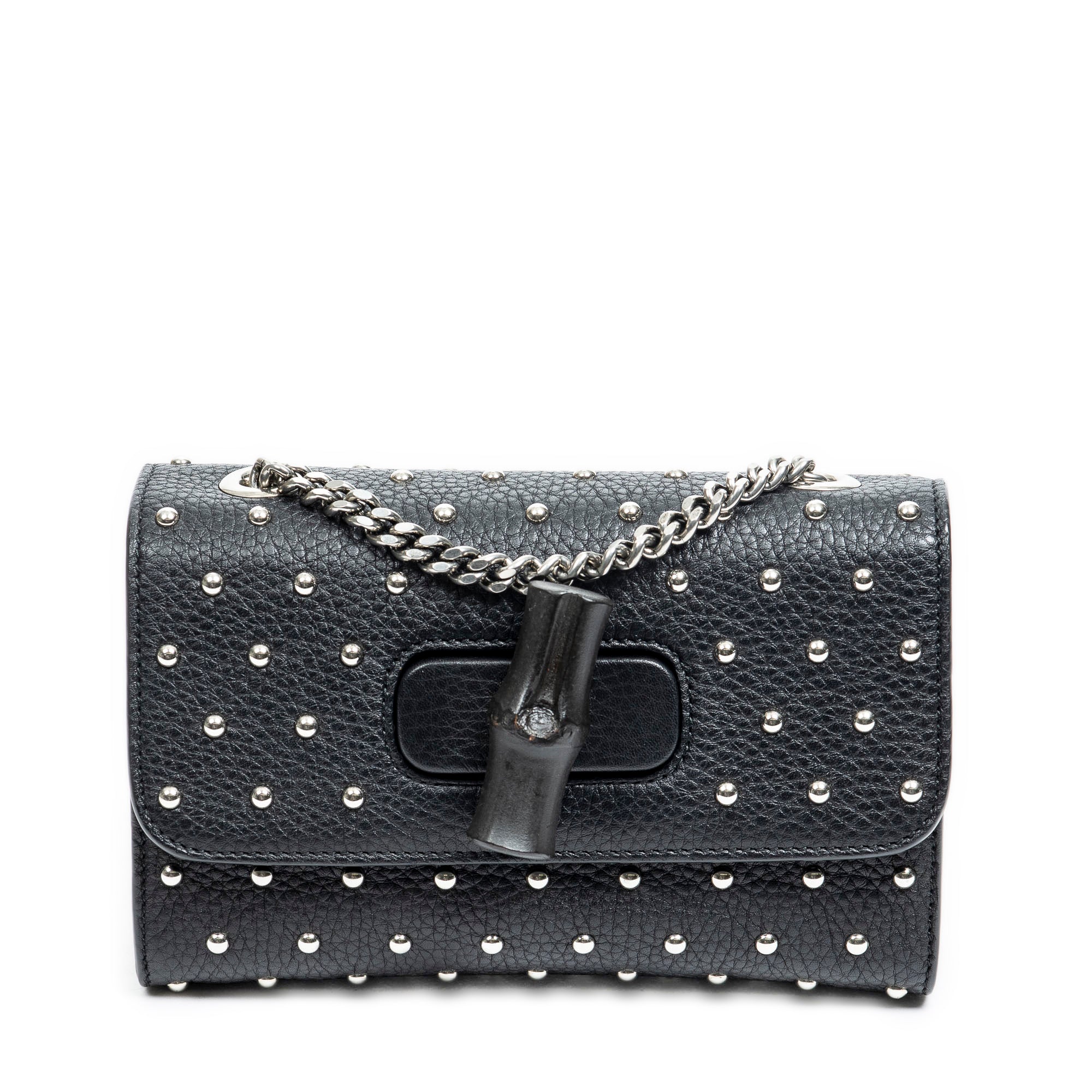 Small Studded Miss Bamboo Chain Bag 