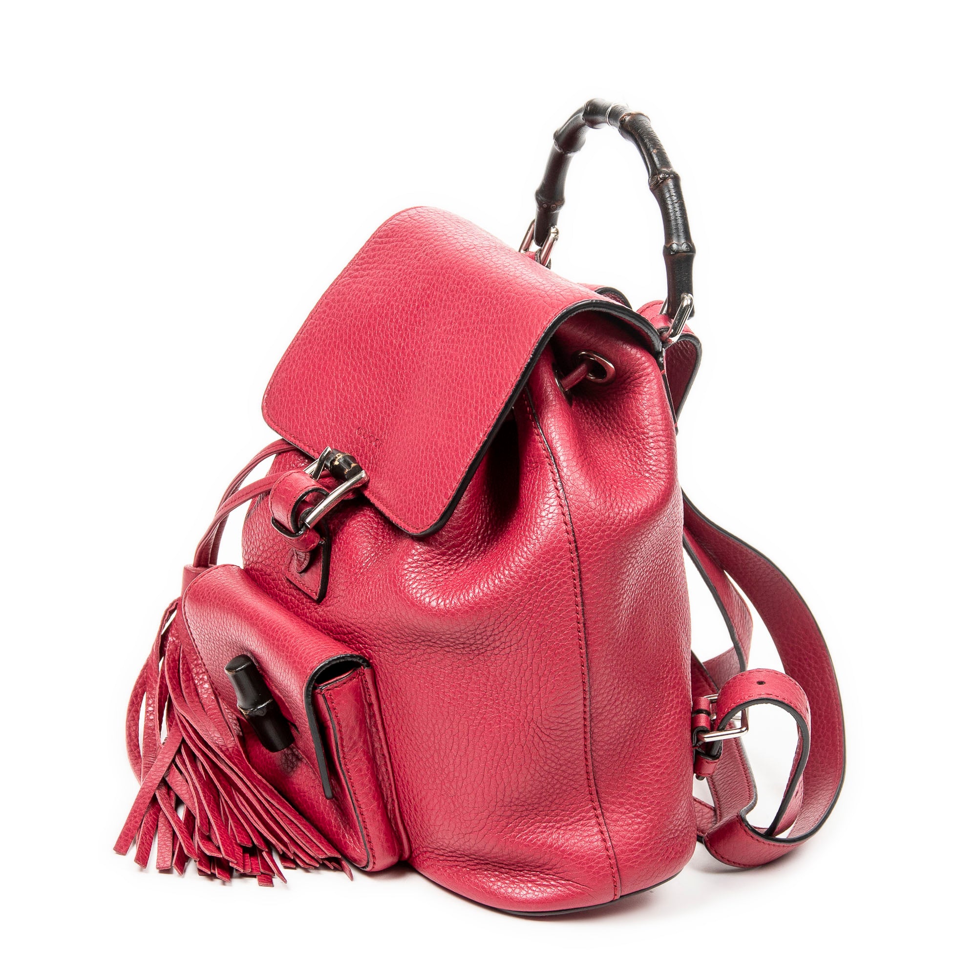 Small Bamboo Tassel Backpack 