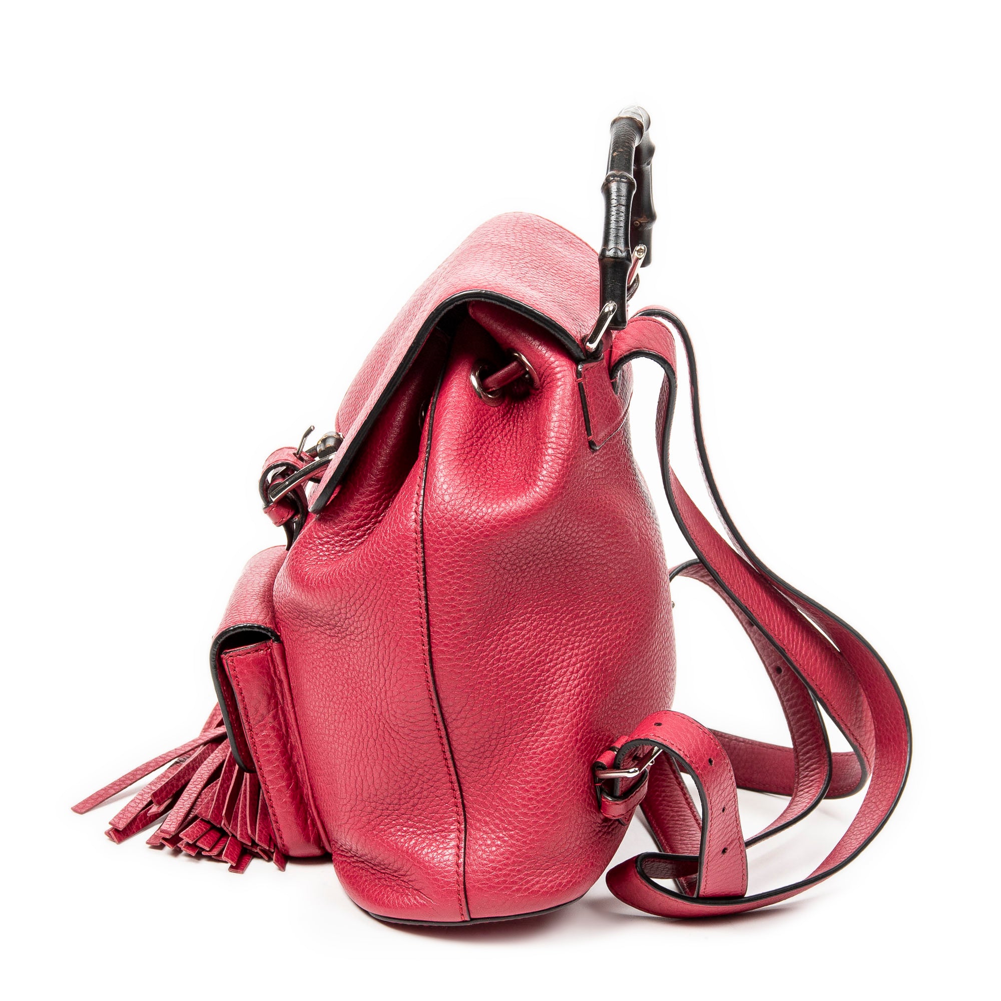Small Bamboo Tassel Backpack 