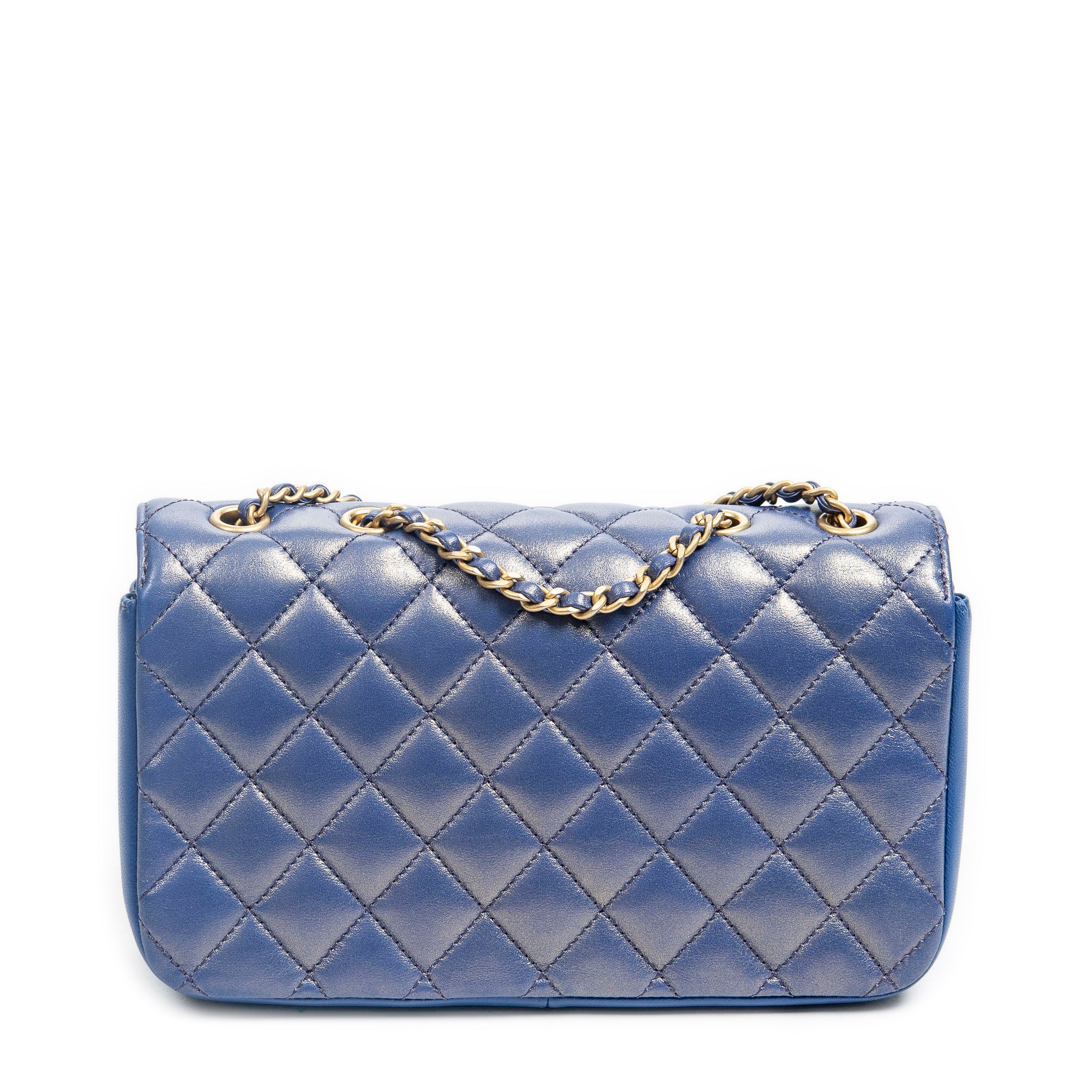 Small Iridescent CC Chic Flap 