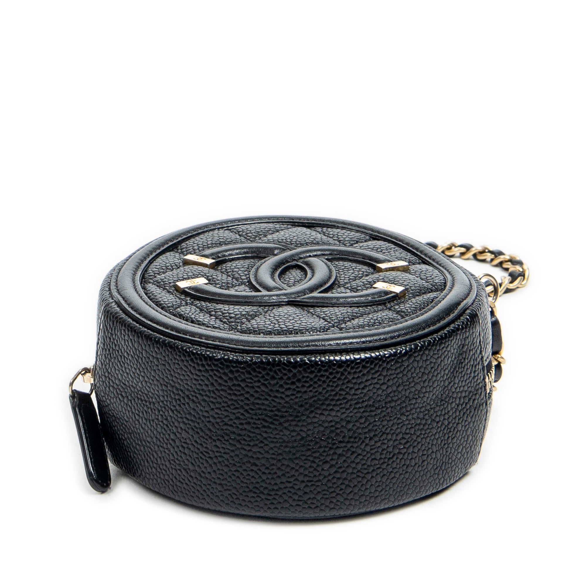 Filigree Round Clutch Chain Crossbody 