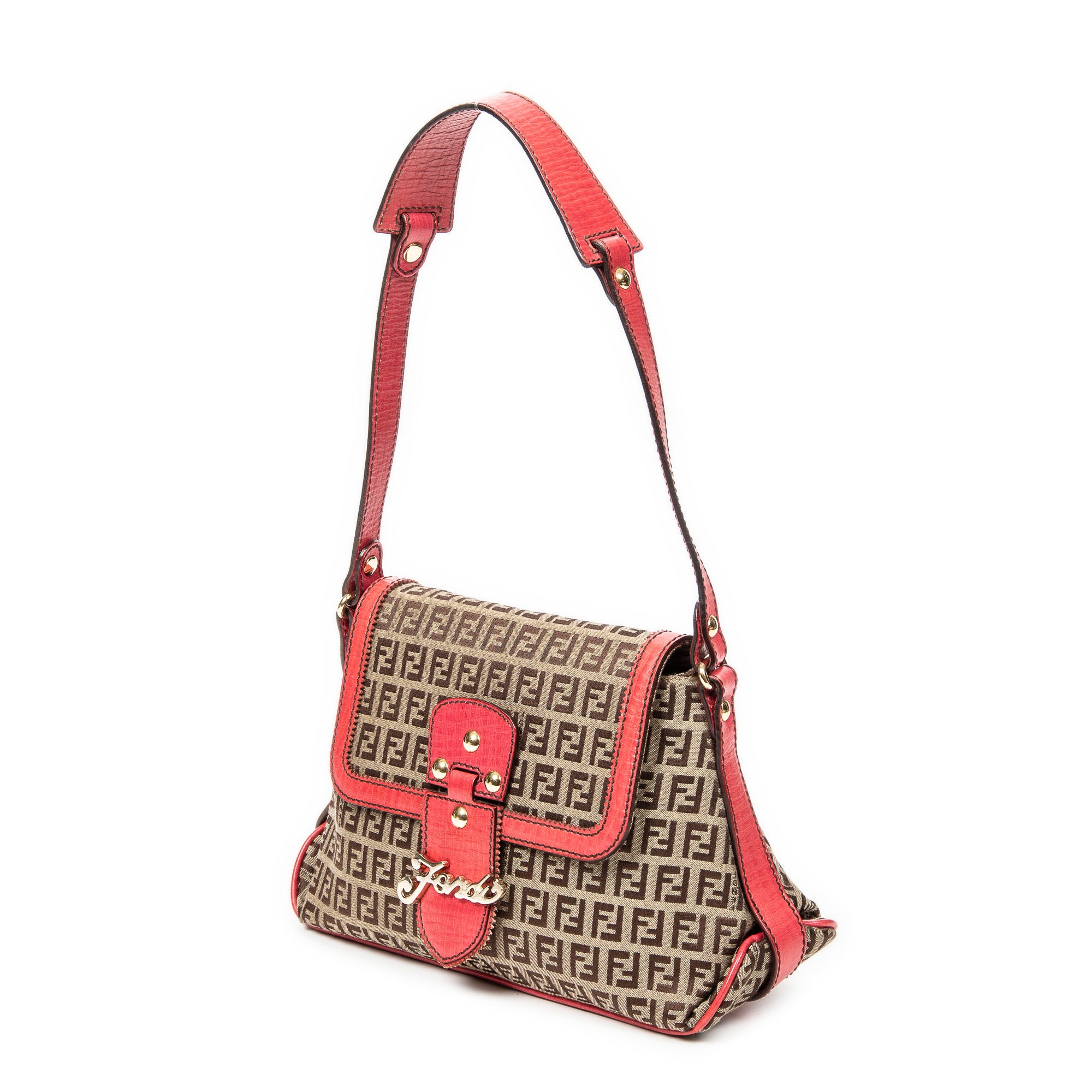 Bicolor Flap Shoulder Bag 