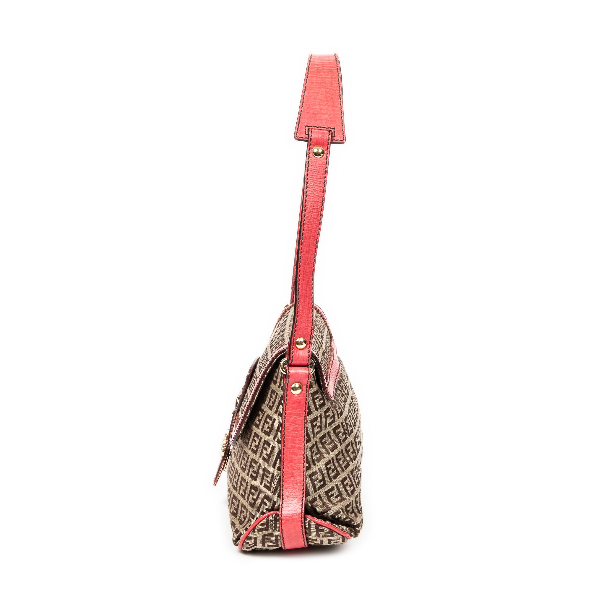 Bicolor Flap Shoulder Bag 