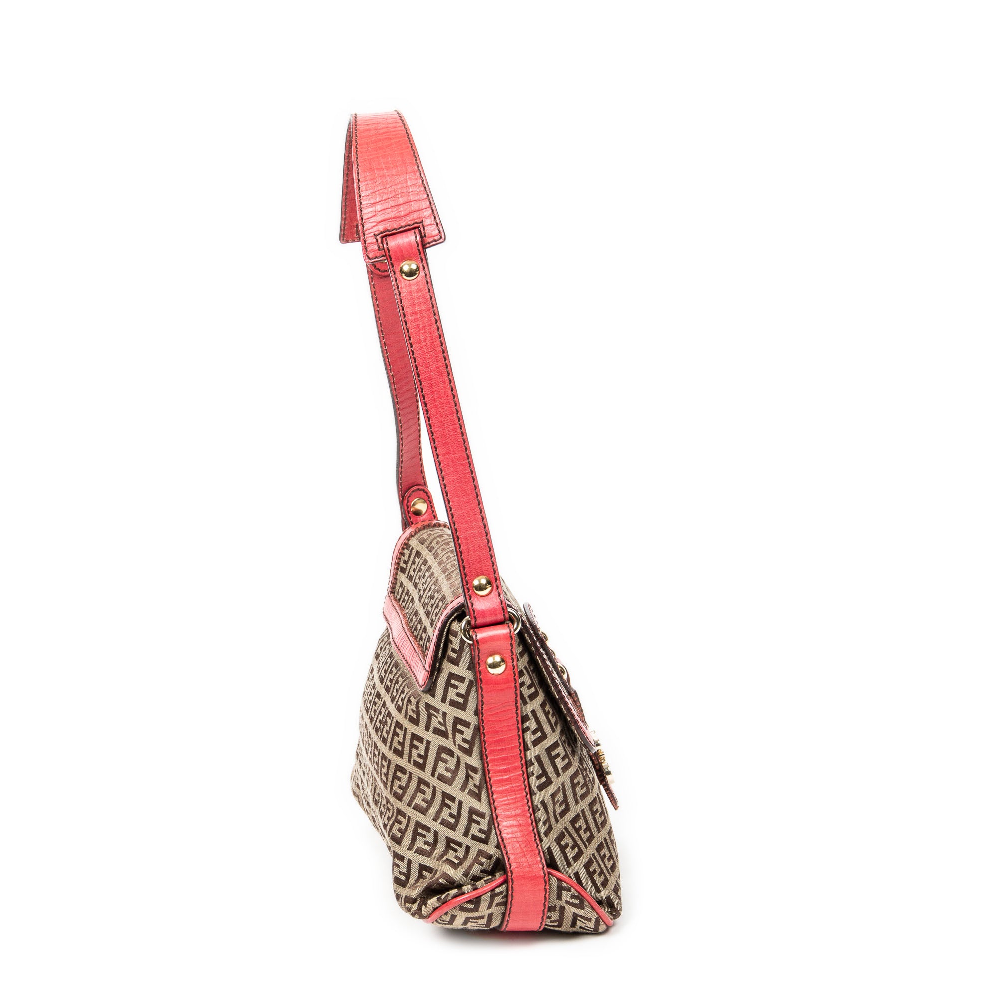 Bicolor Flap Shoulder Bag 