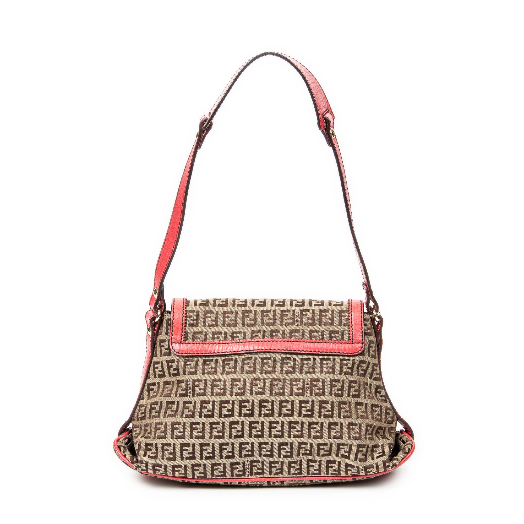 Bicolor Flap Shoulder Bag 