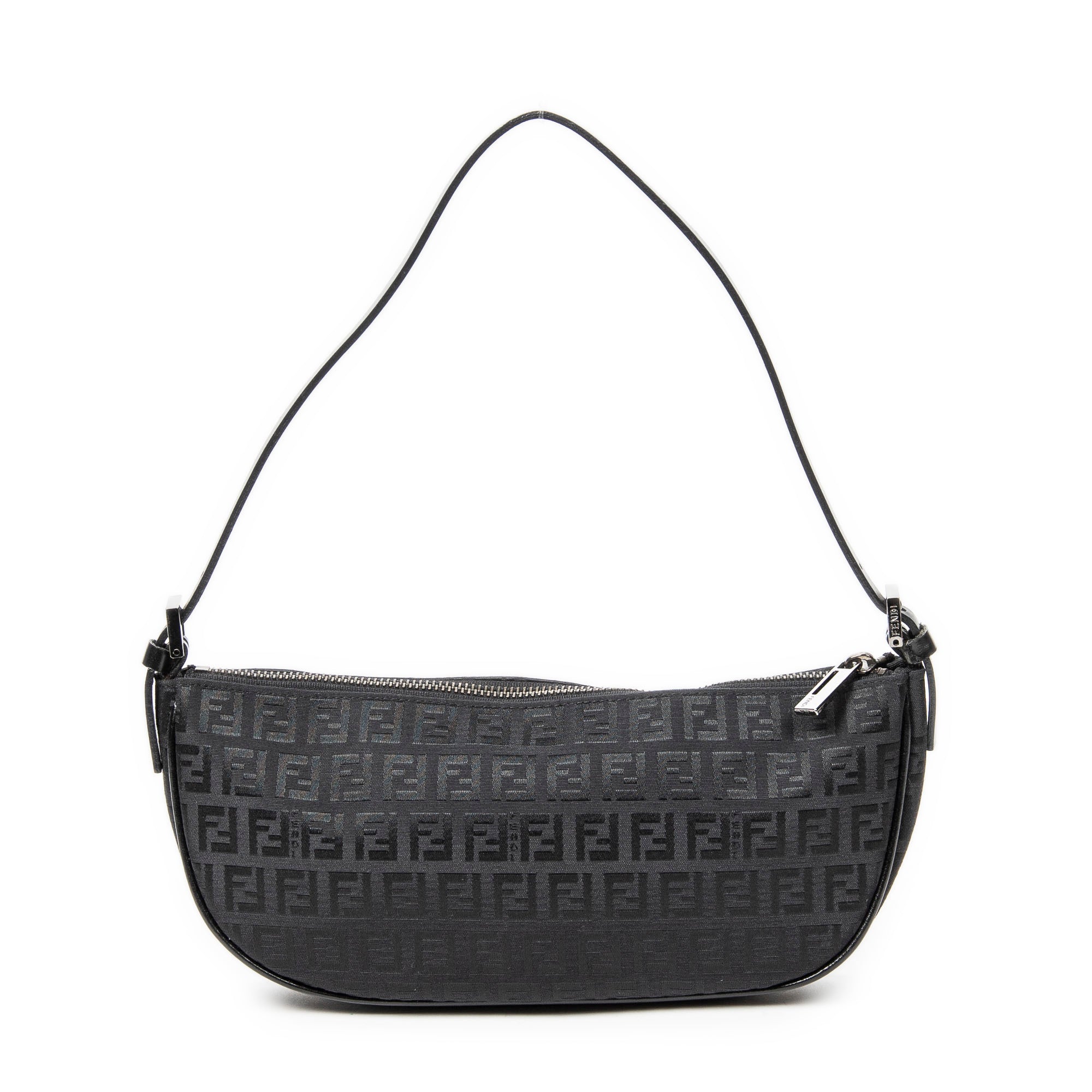 Half Moon Zip Shoulder Bag 