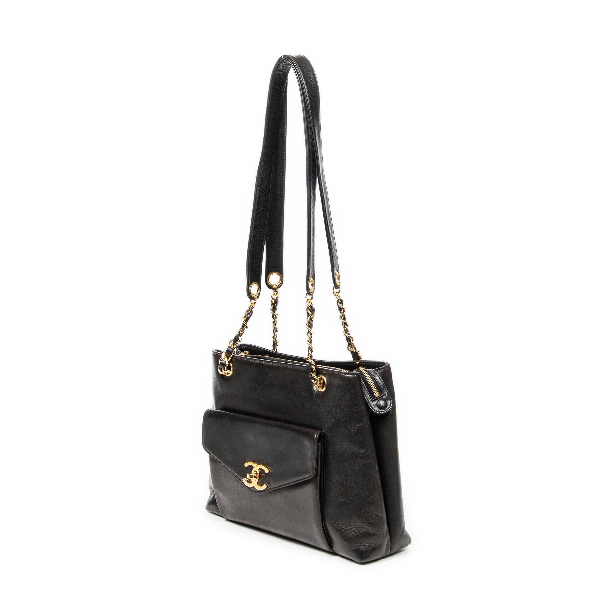 Vintage Front Envelope Pocket Tote 