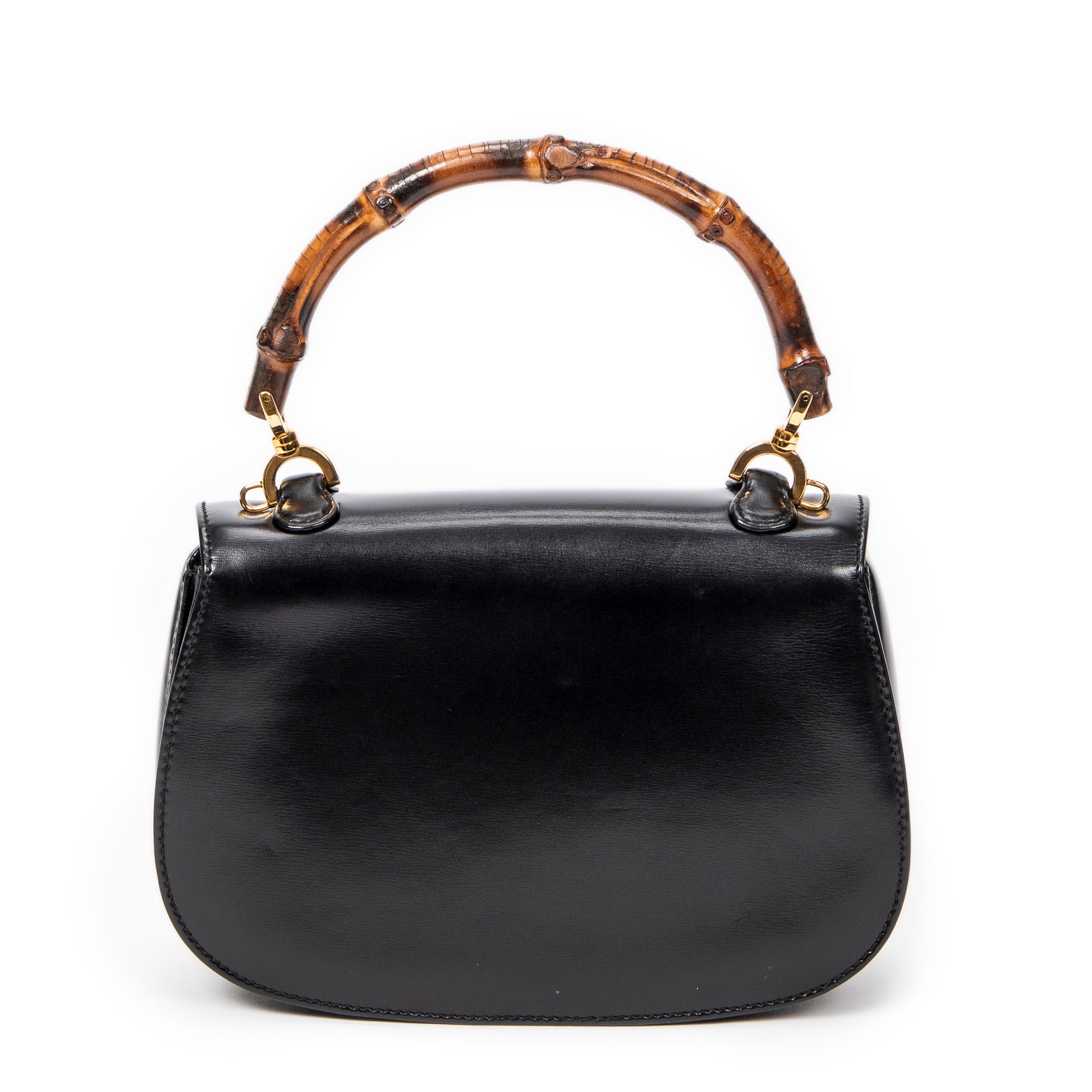 Vintage Small Bamboo Top Handle Flap 