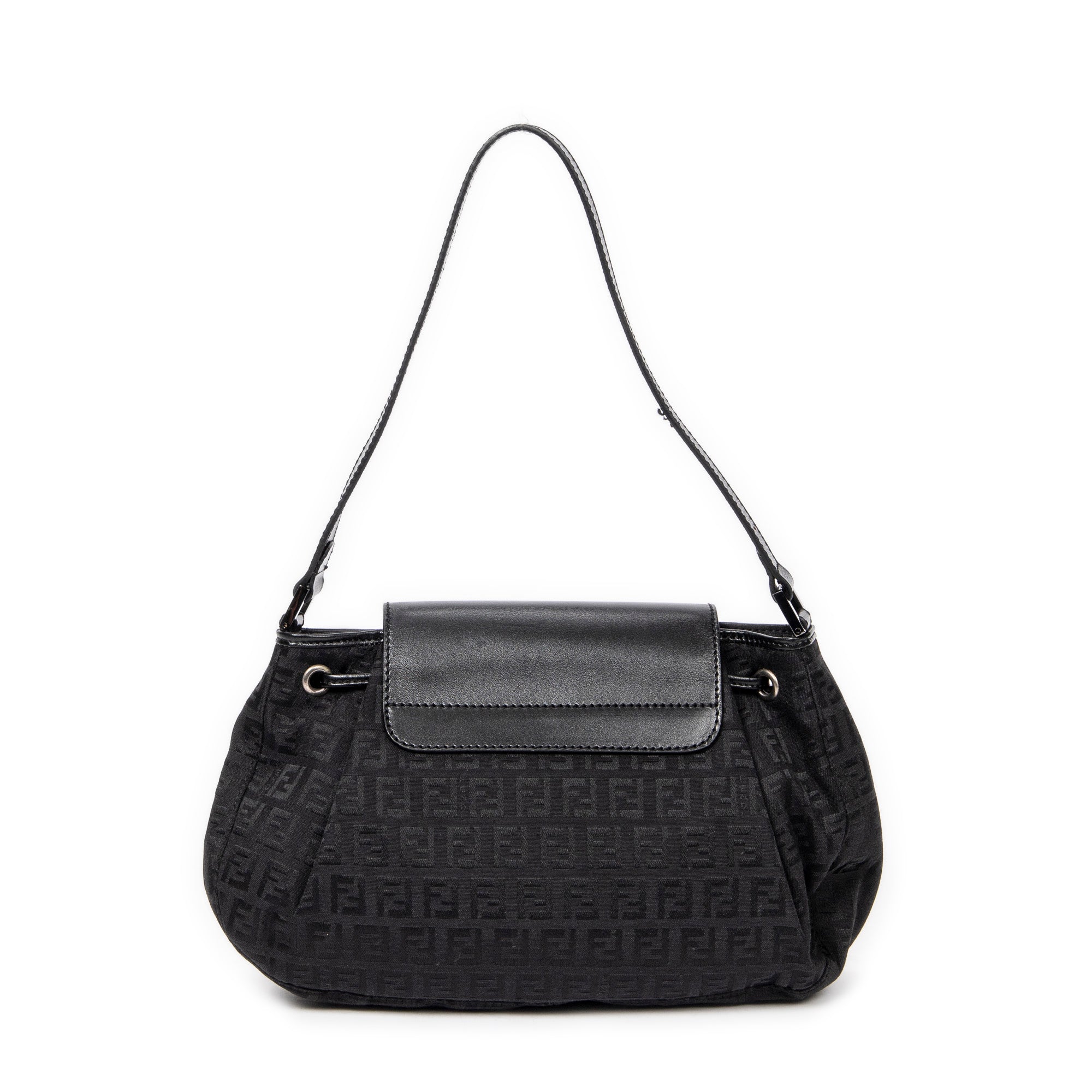 Pleated Drawstring Flap 