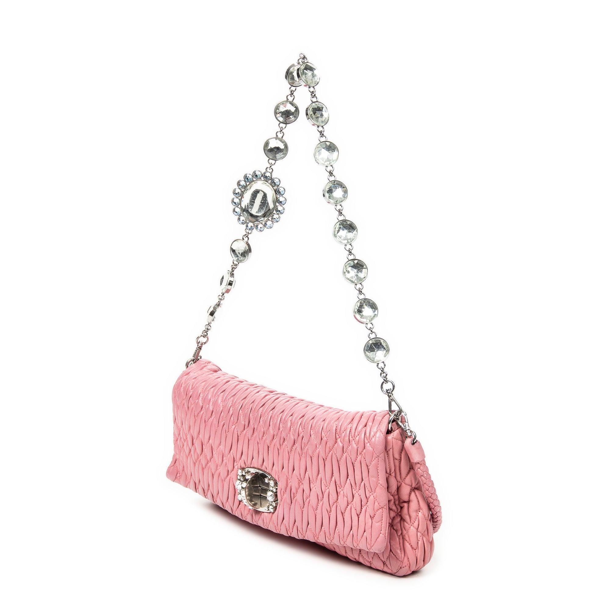 Small Crystal Flap Clutch 