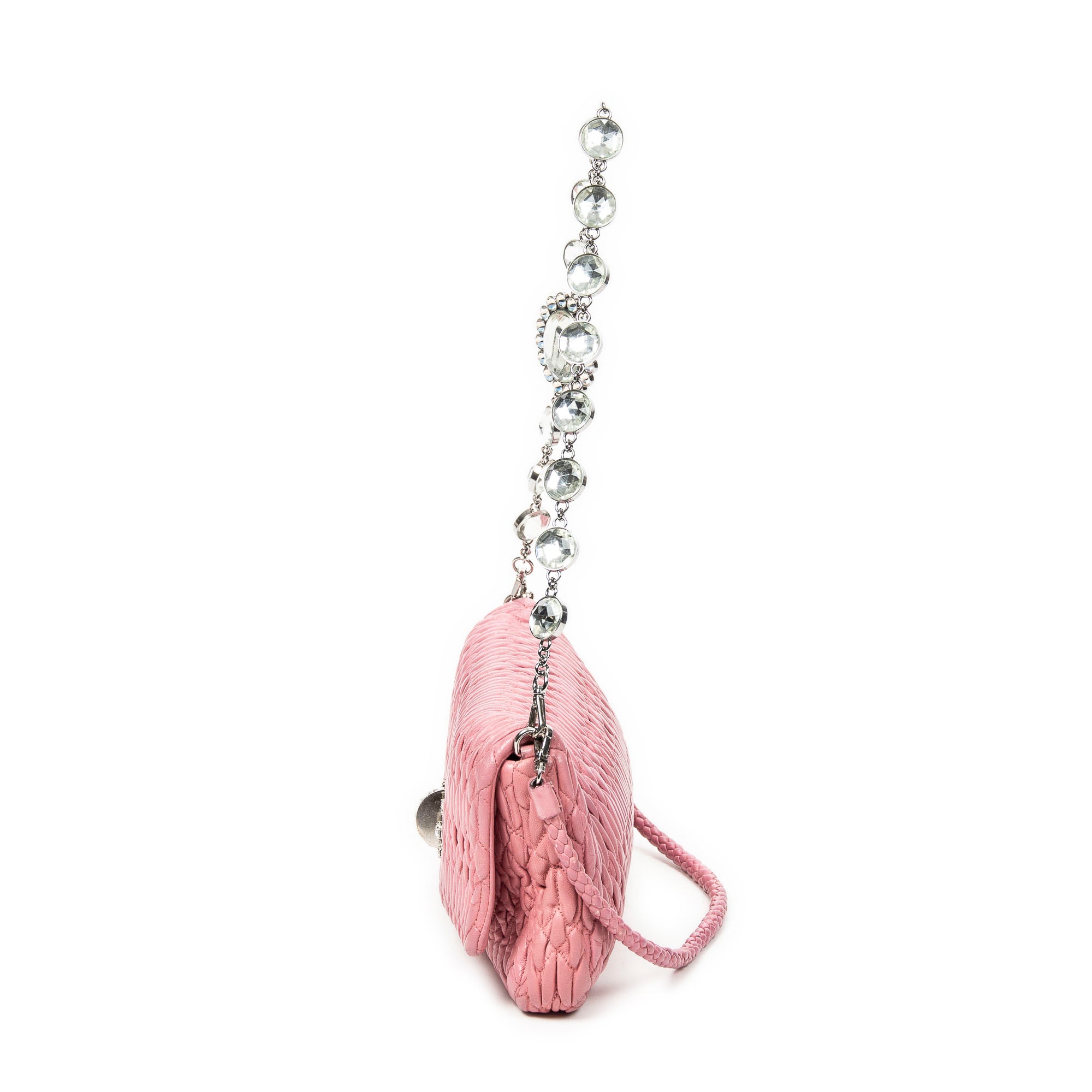 Small Crystal Flap Clutch 