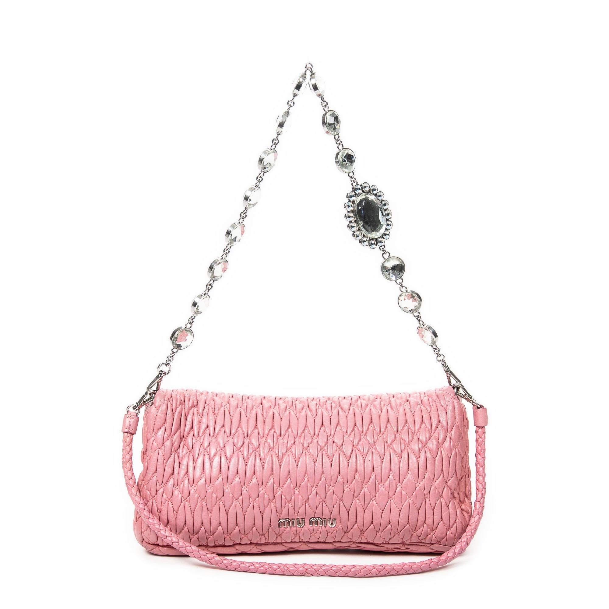 Small Crystal Flap Clutch 