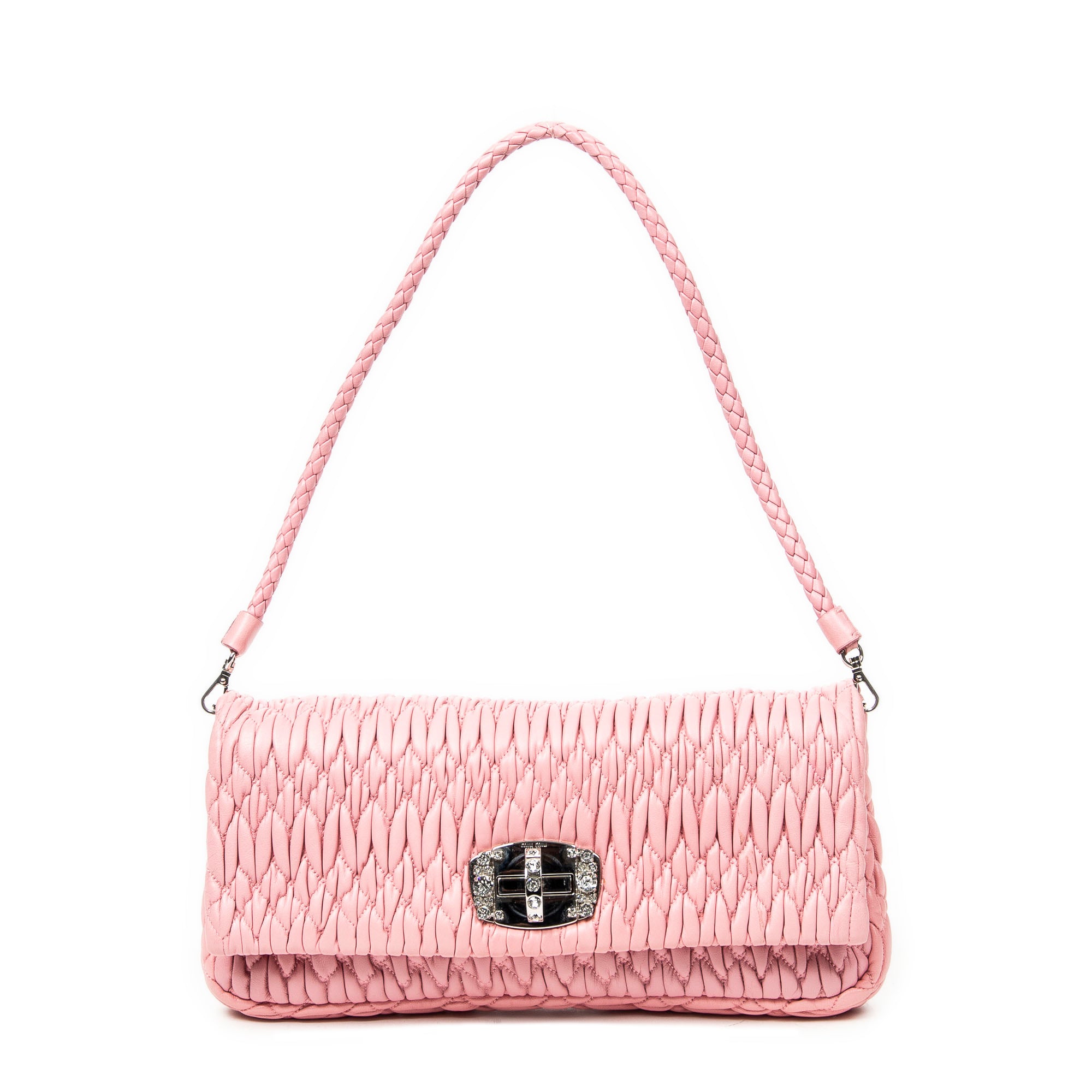 Small Crystal Flap Clutch 