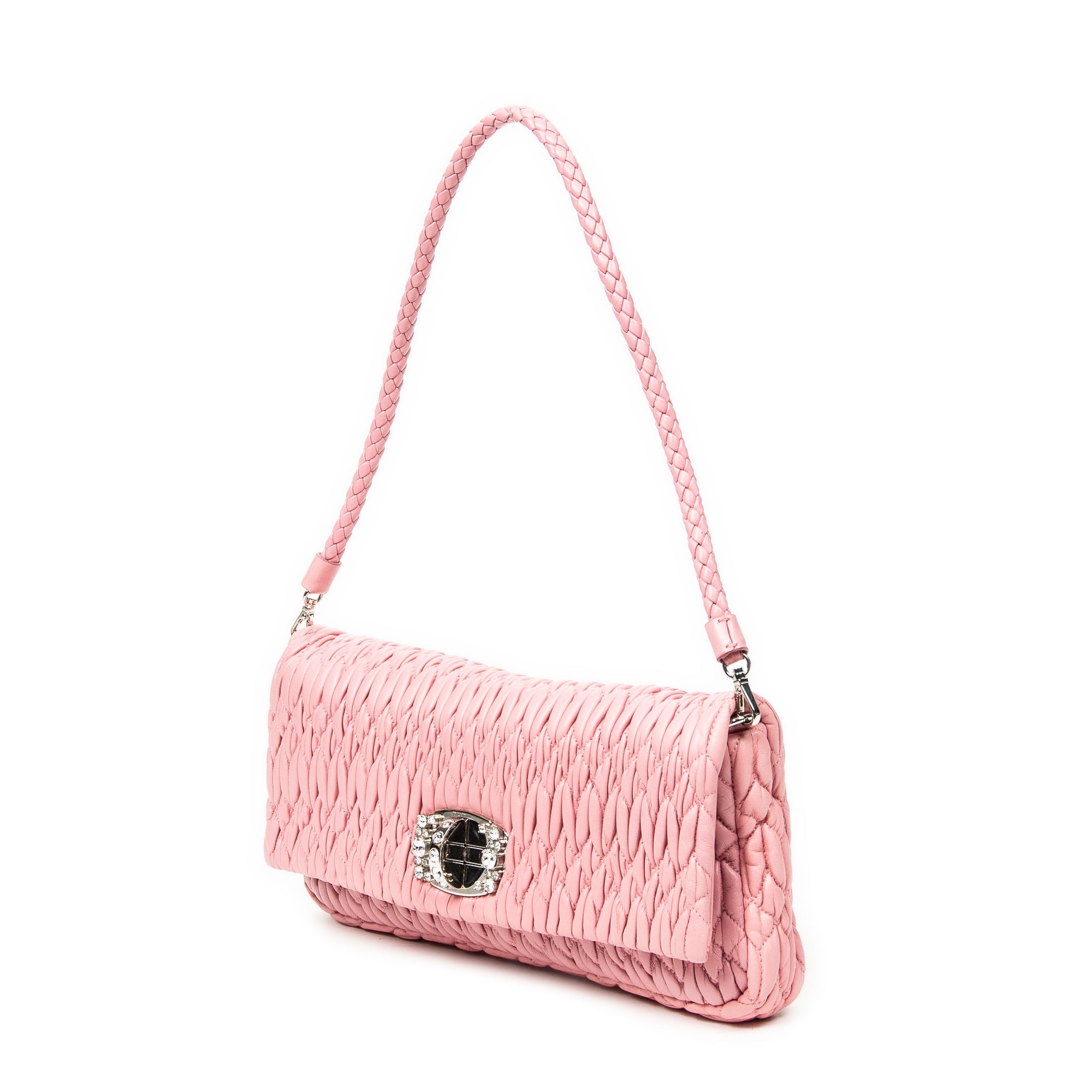 Small Crystal Flap Clutch 