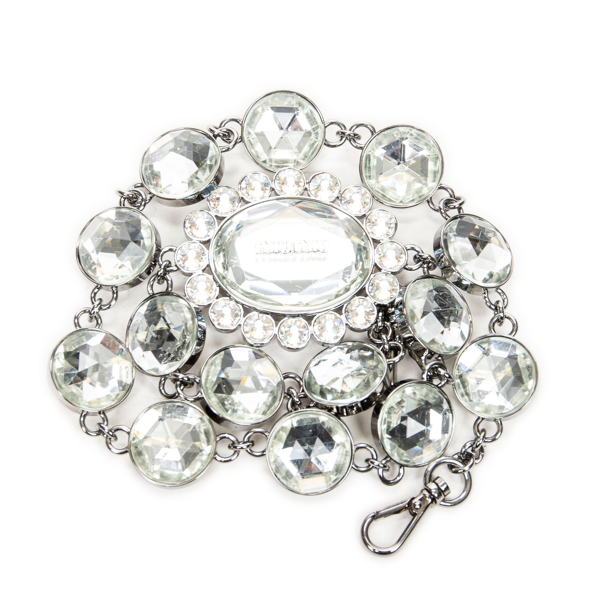 Small Crystal Flap Clutch 