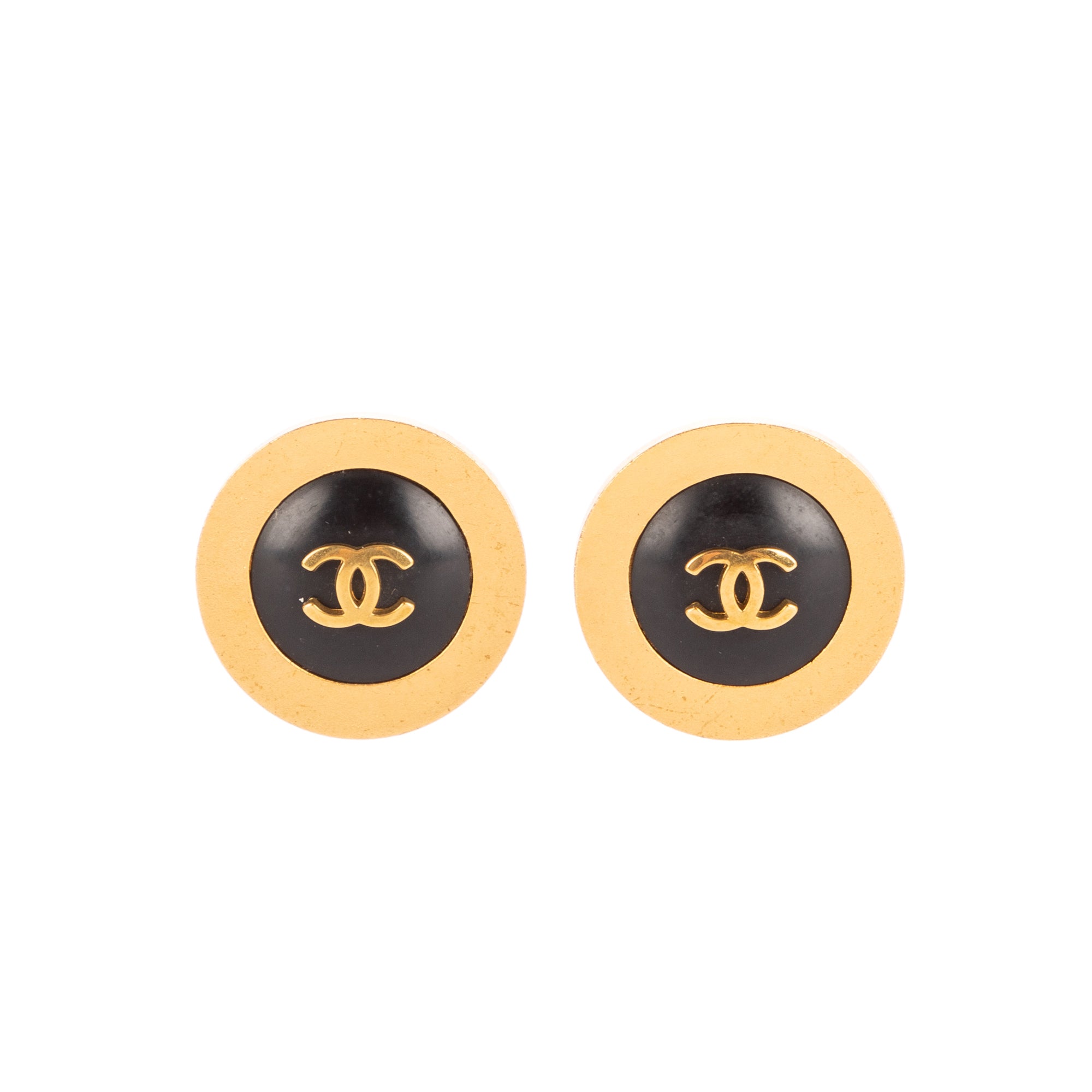 CC Round Clip On Earrings 