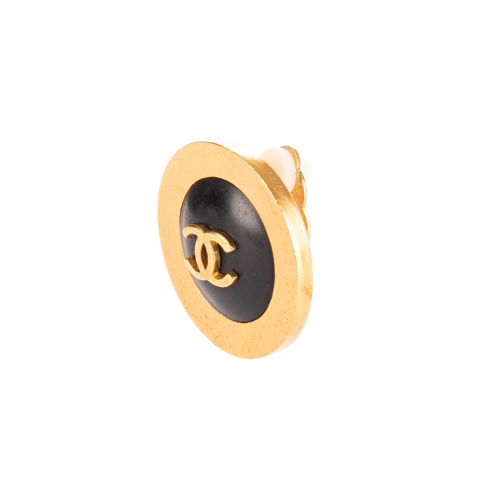 CC Round Clip On Earrings 
