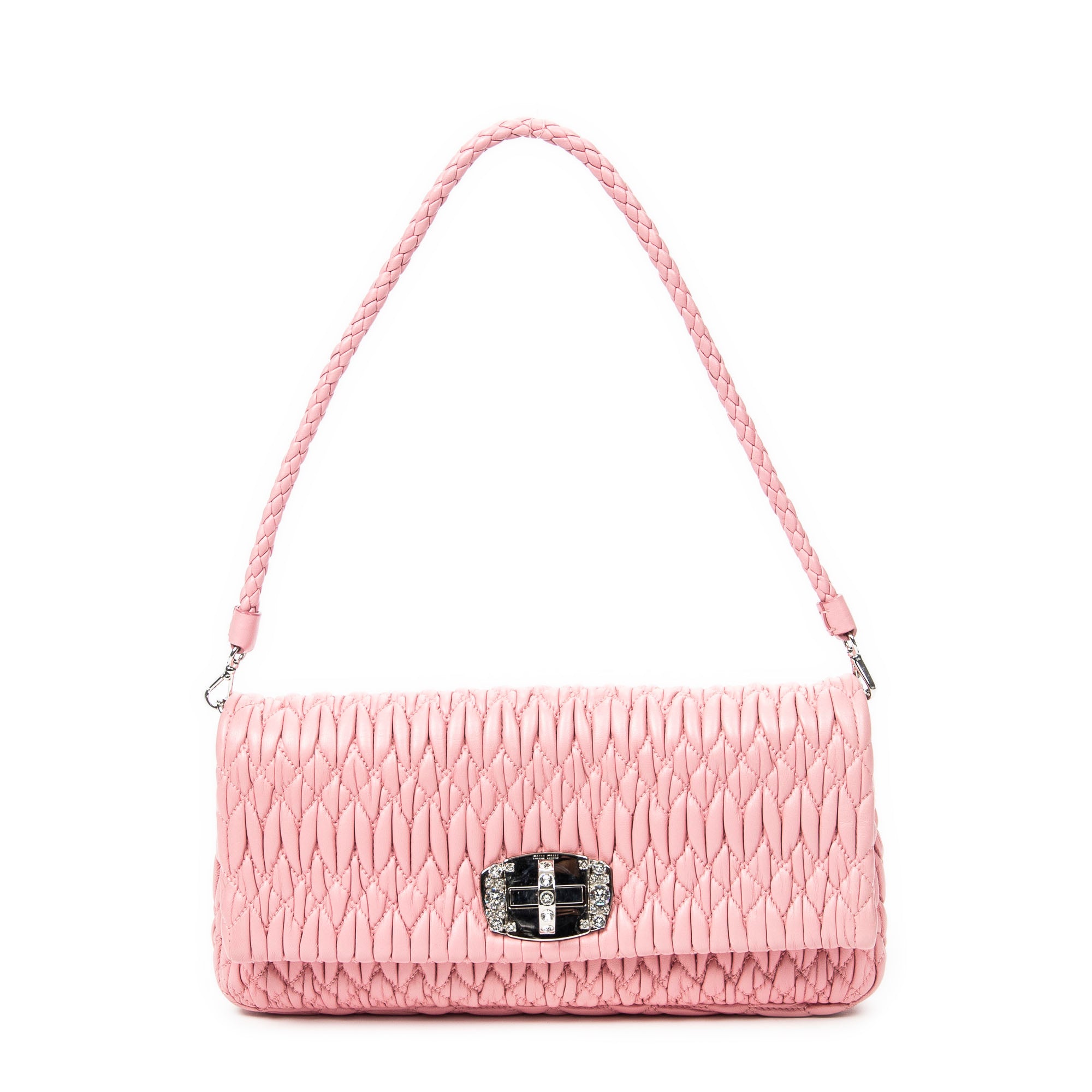 Small Crystal Flap Clutch 