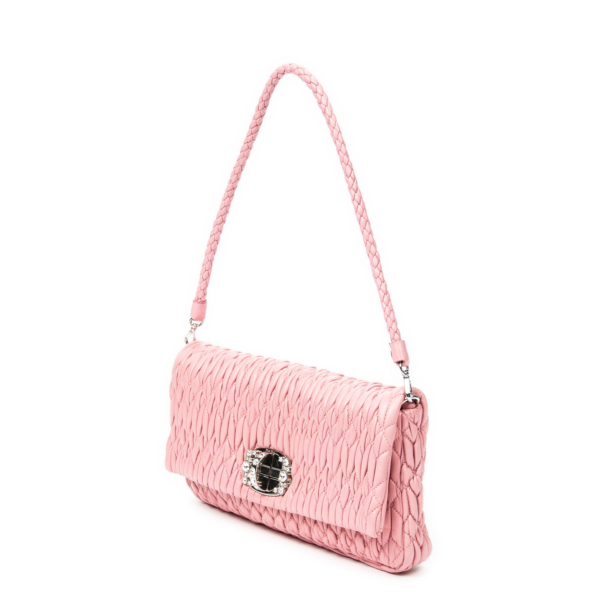 Small Crystal Flap Clutch 