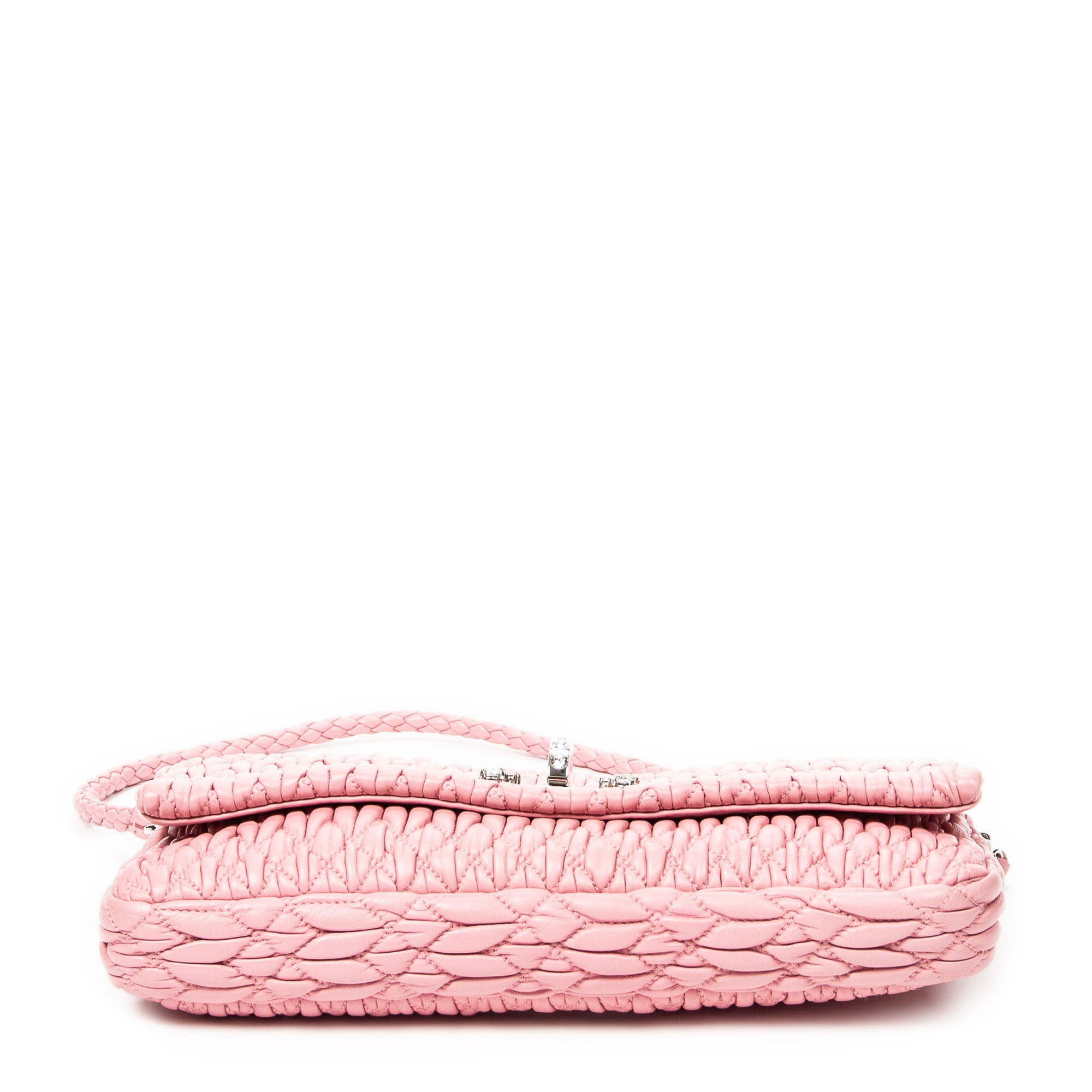 Small Crystal Flap Clutch 