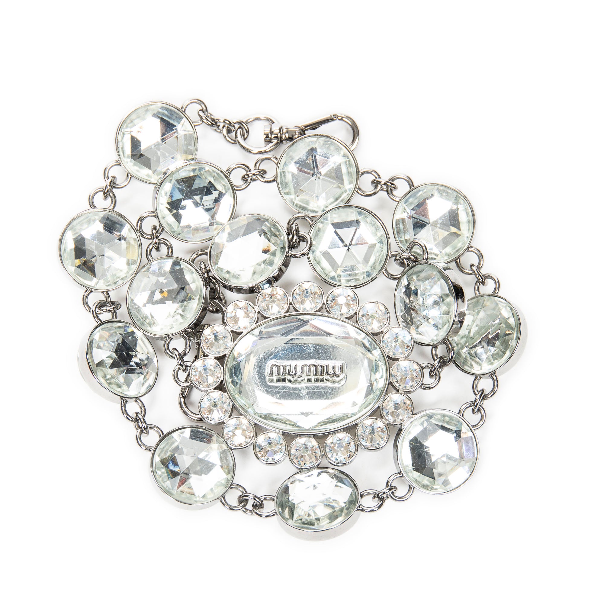 Small Crystal Flap Clutch 