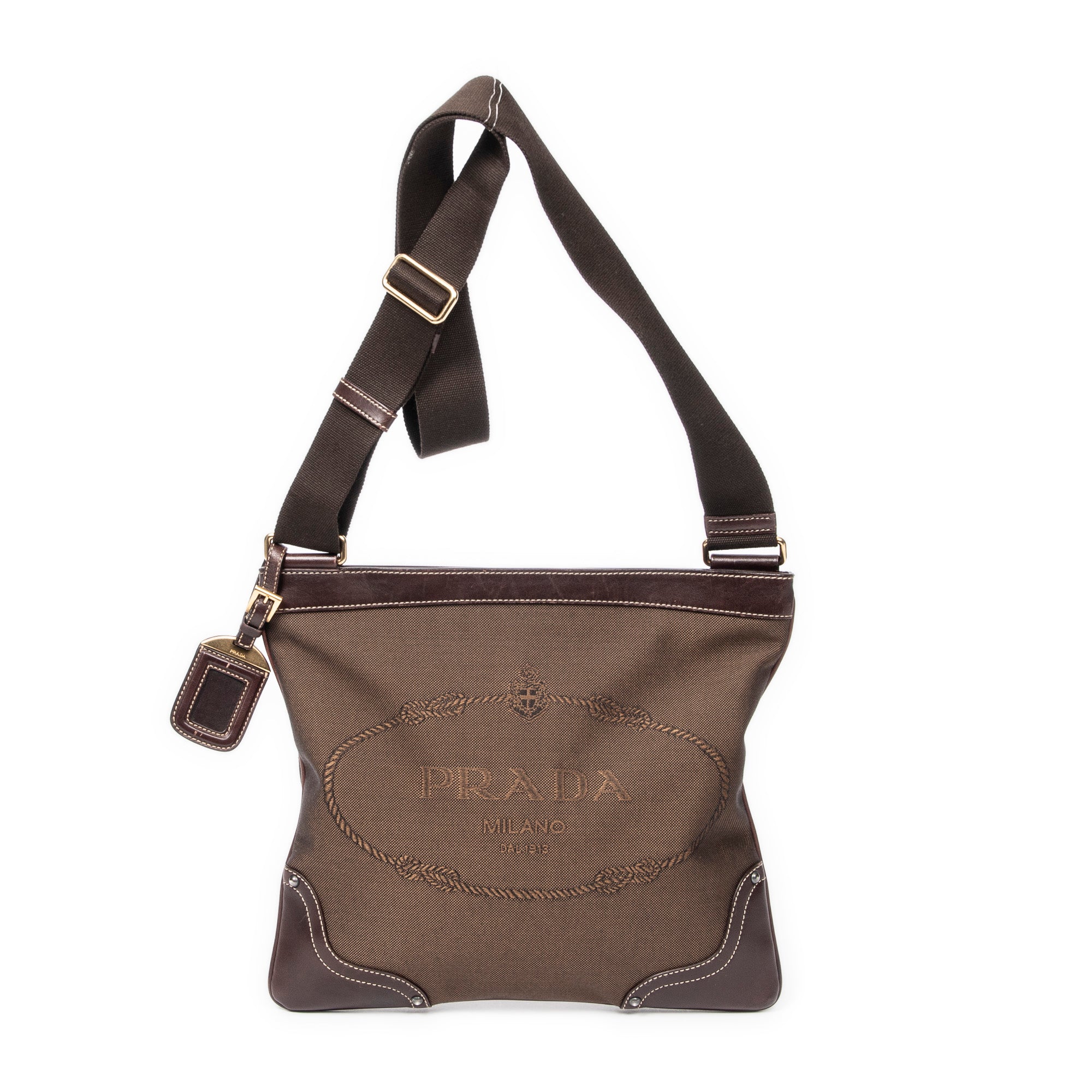 Jacquard Messenger Crossbody 