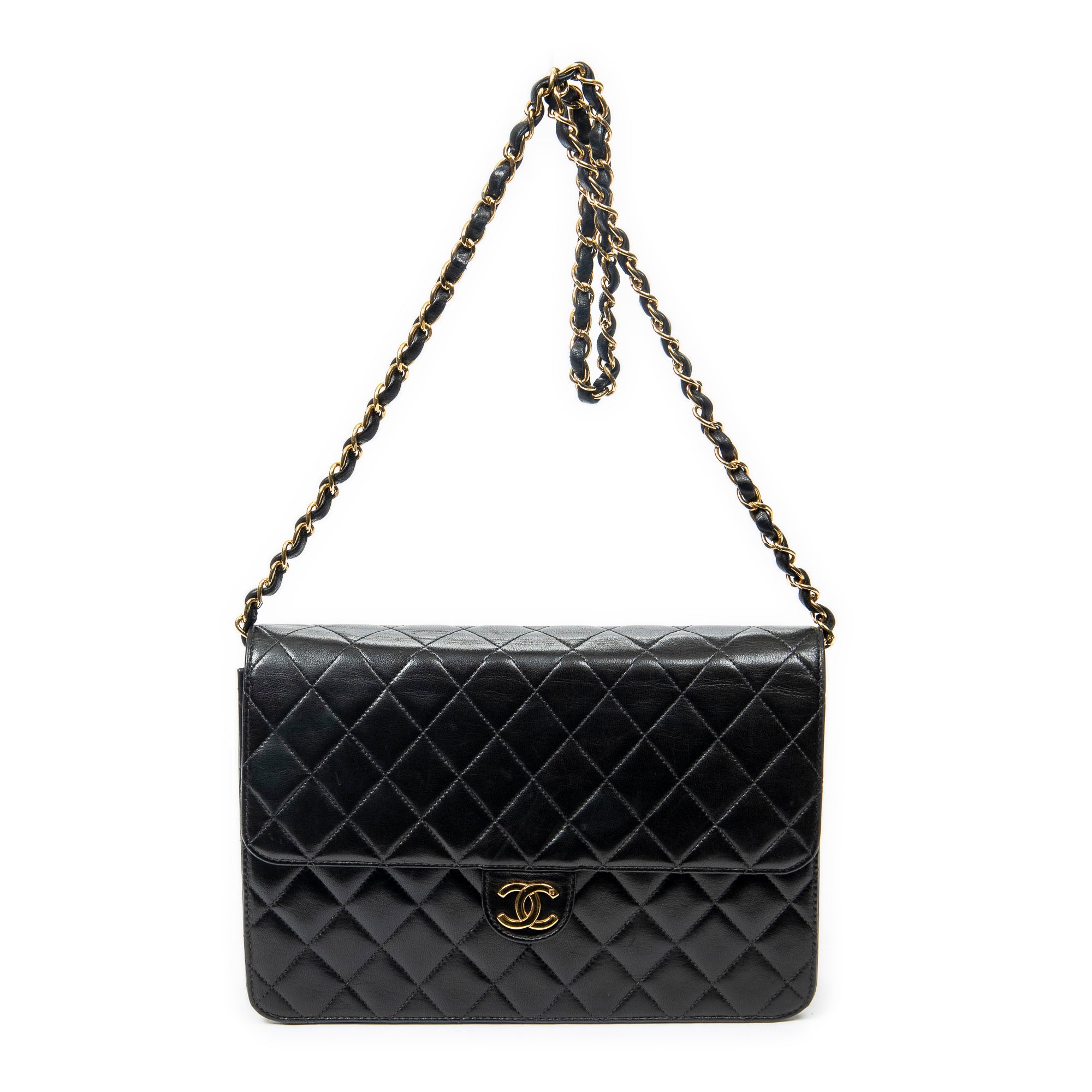 Vintage Push Lock Straight Flap 