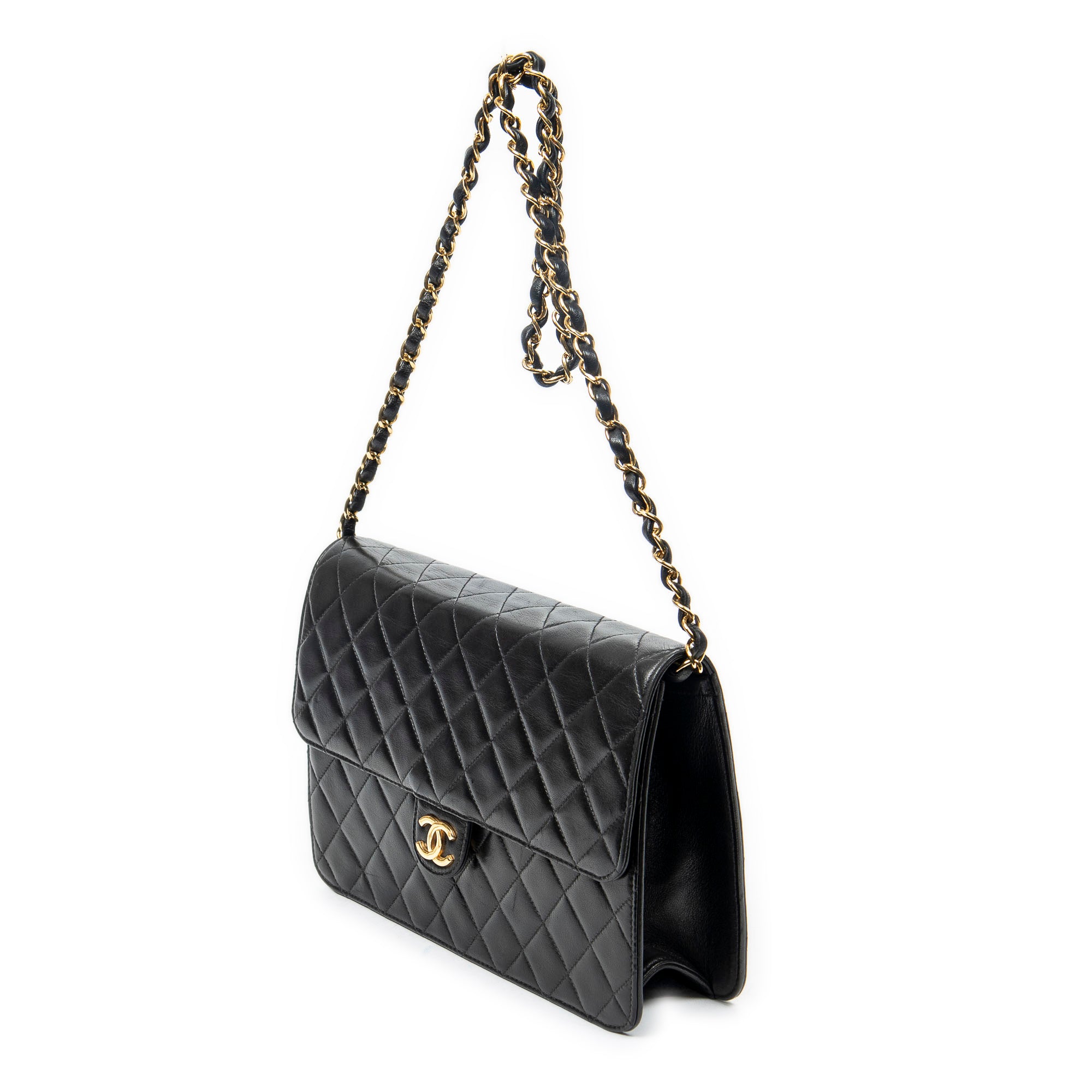 Vintage Push Lock Straight Flap 