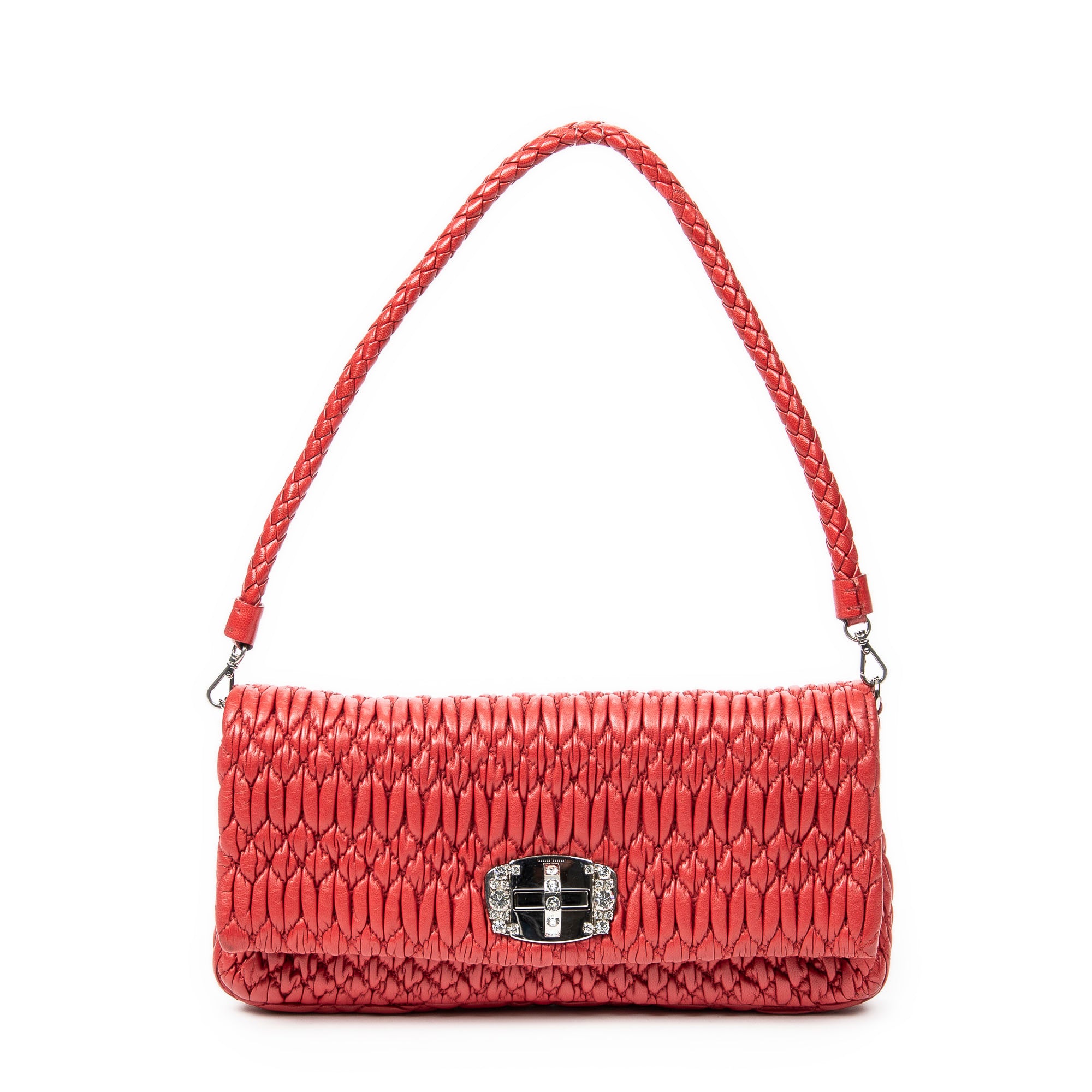 Small Crystal Flap Clutch 