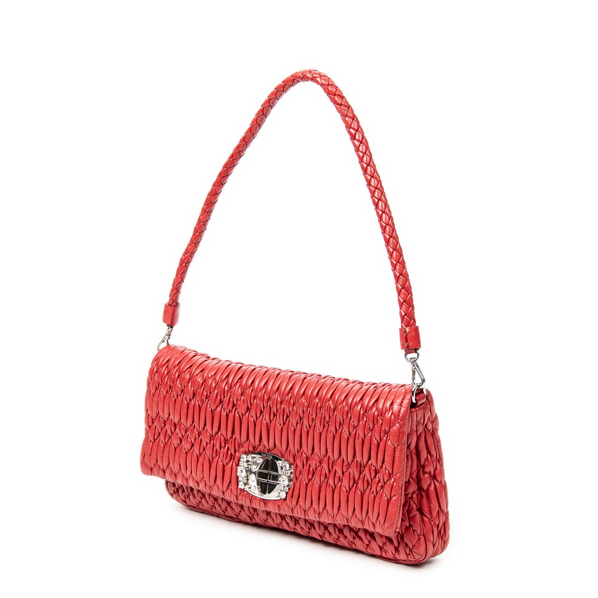 Small Crystal Flap Clutch 