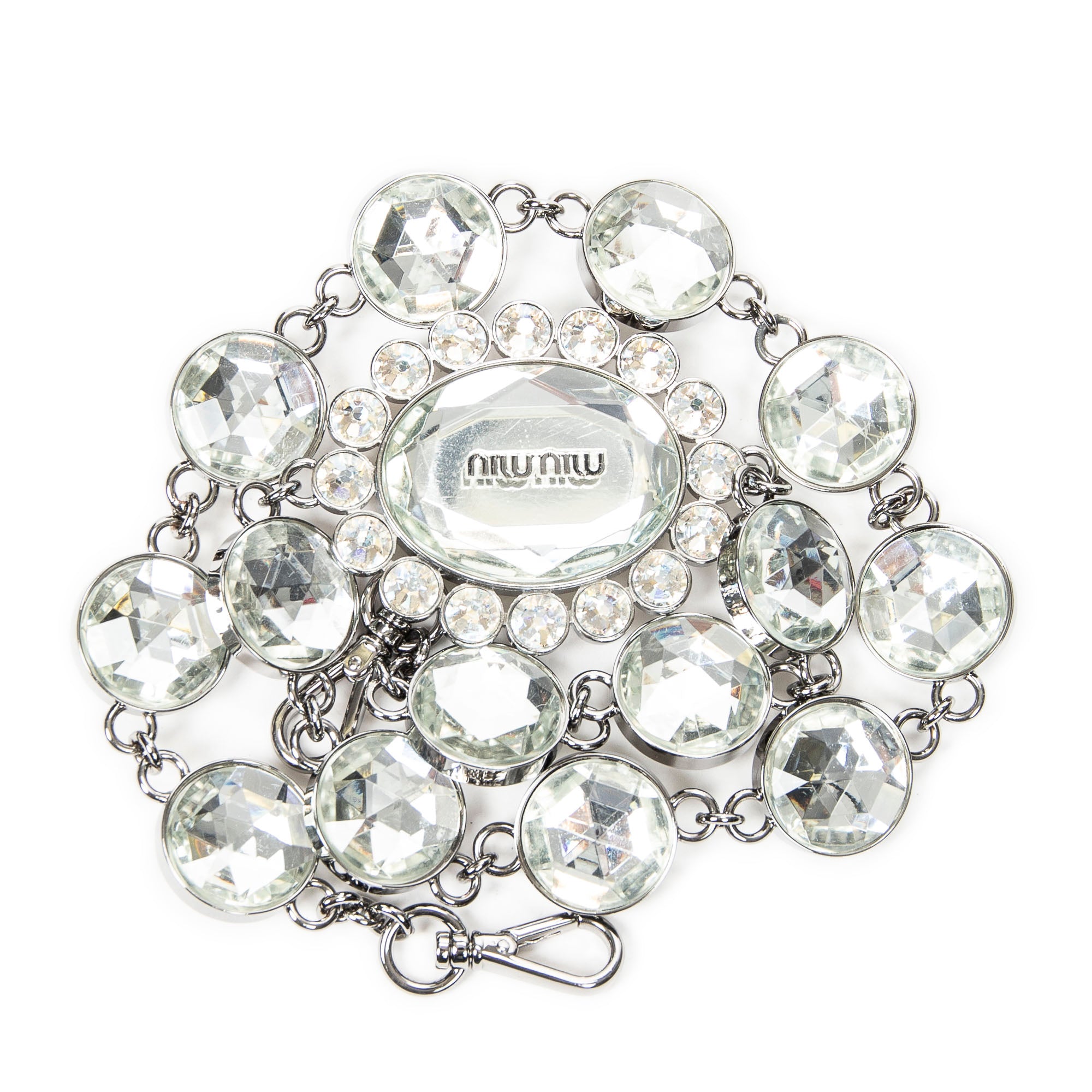 Small Crystal Flap Clutch 