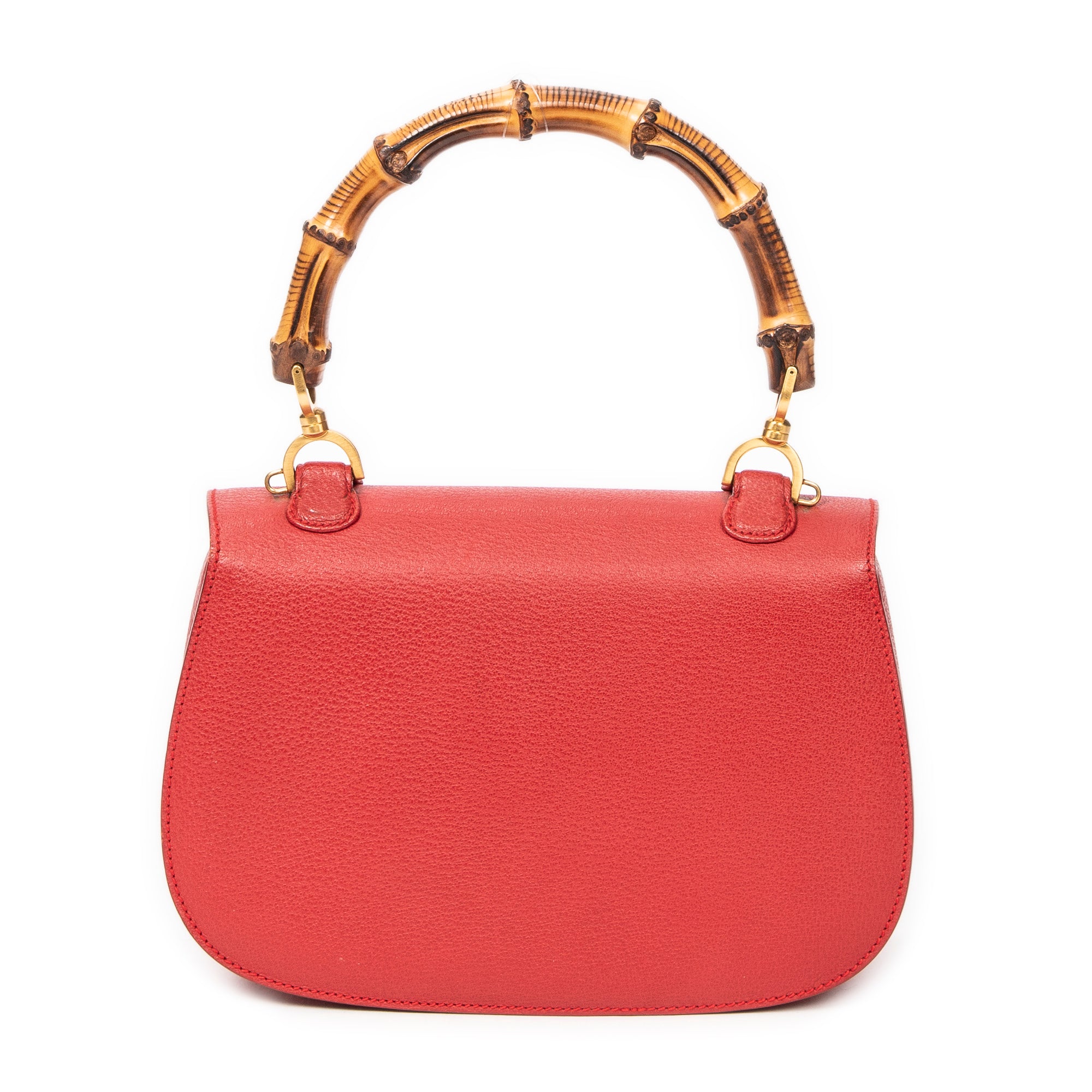 Vintage Medium Bamboo Top Handle Flap 