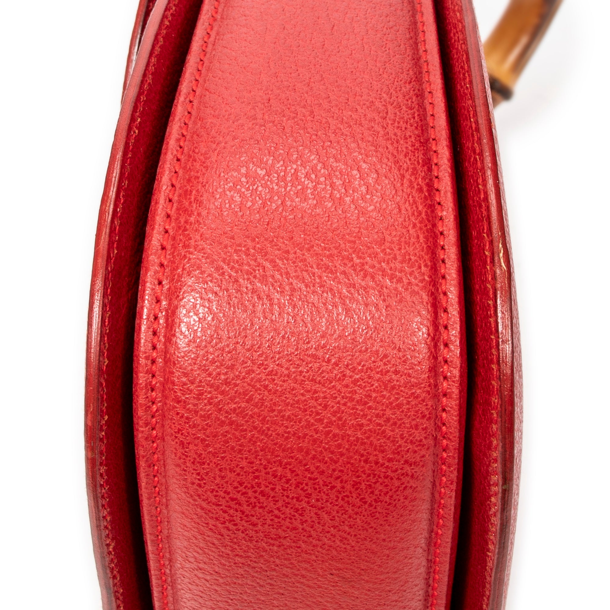 Vintage Medium Bamboo Top Handle Flap 