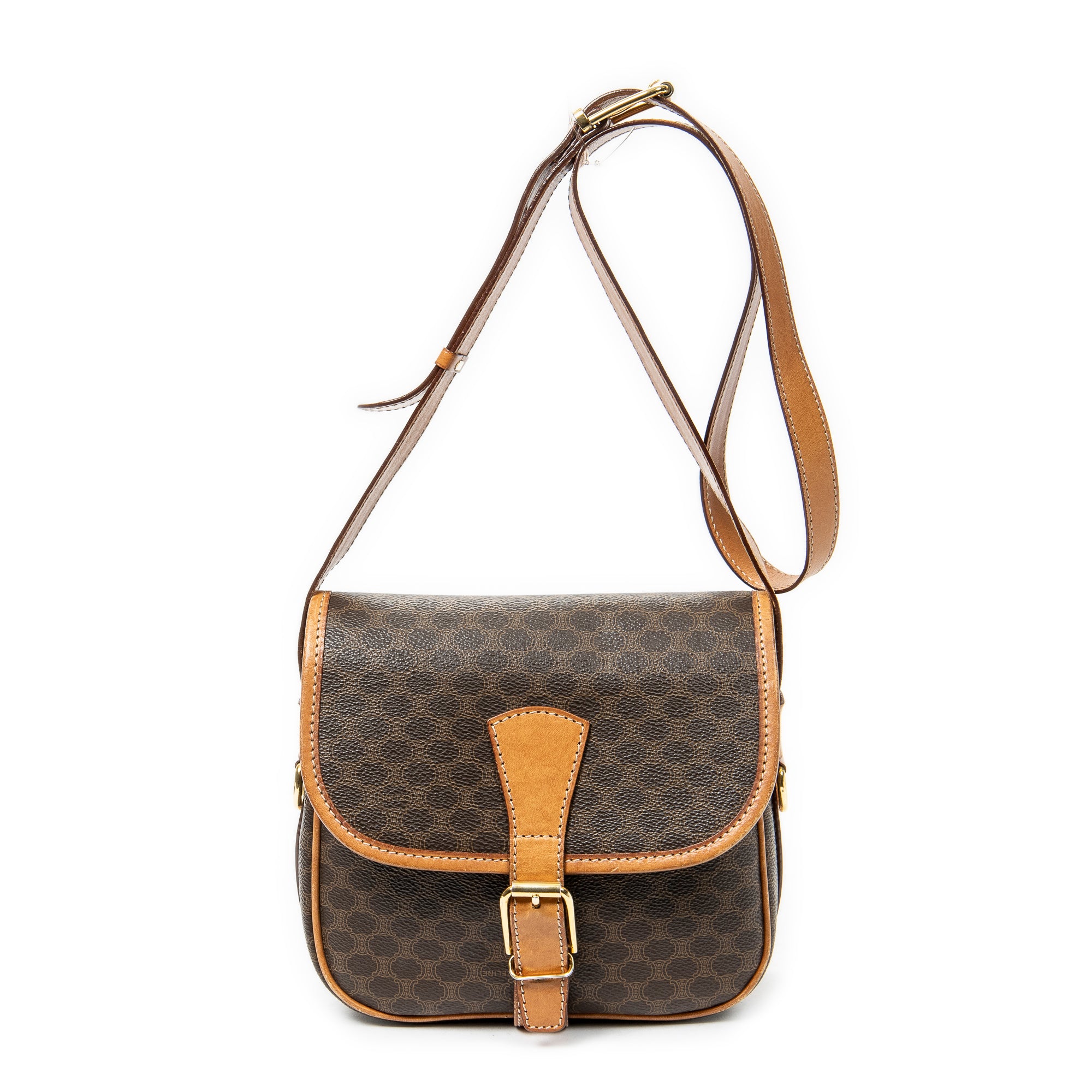 Vintage Buckle Flap Crossbody 