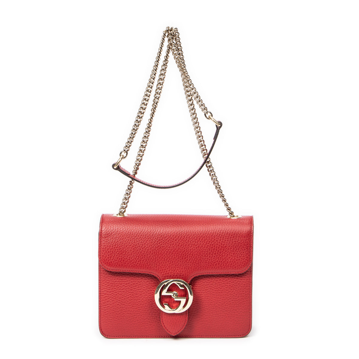 Small Interlocking GG Chain Crossbody