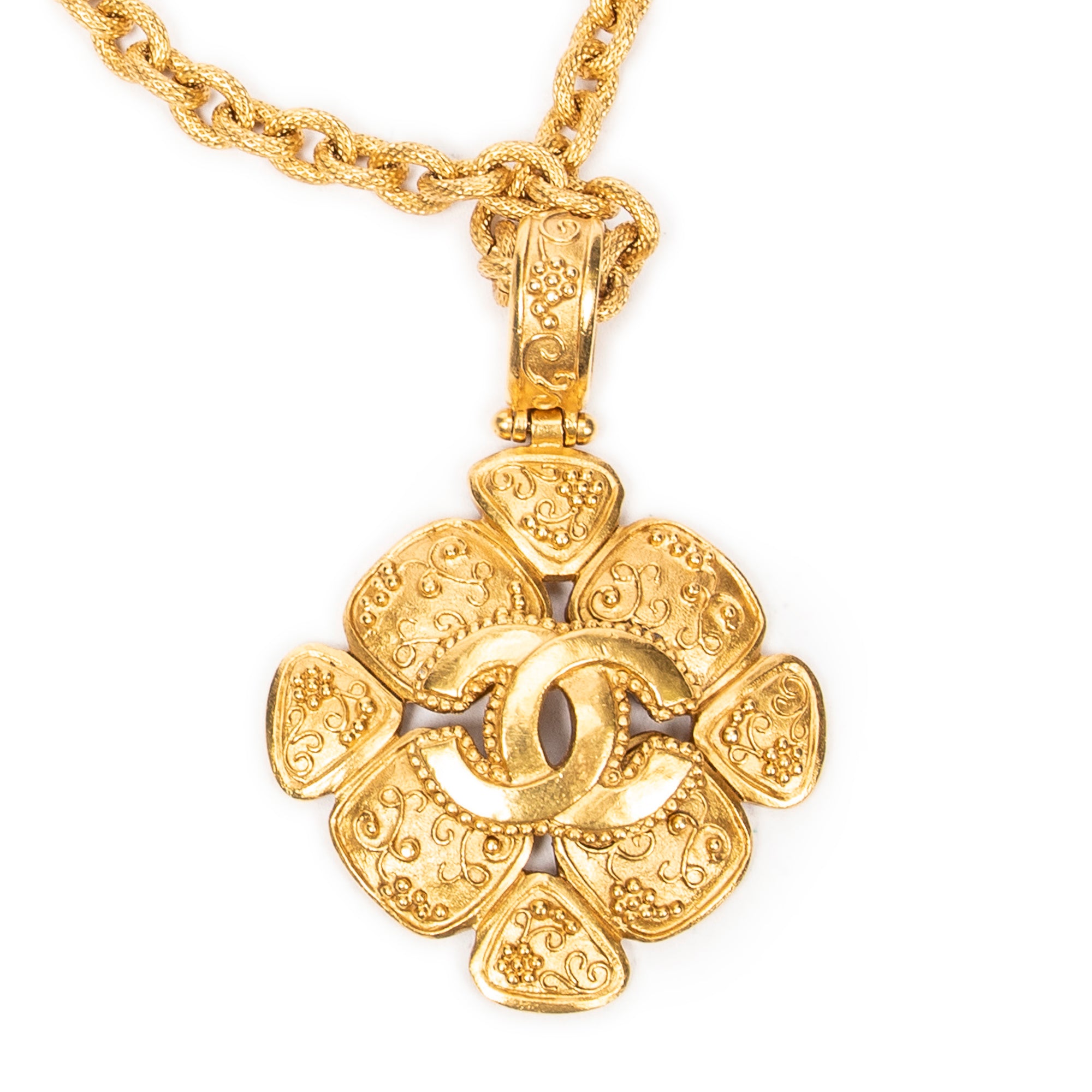 CC Pendant Chain Necklace 