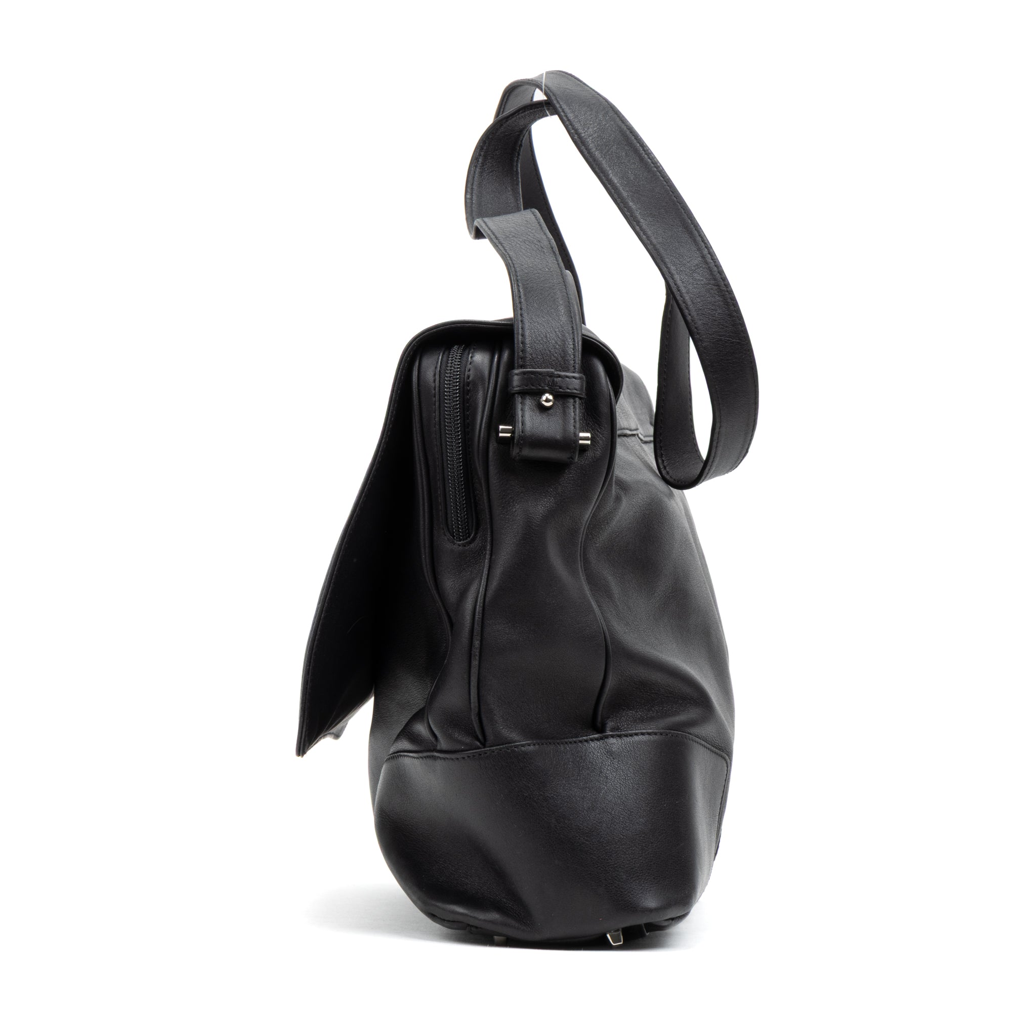 Front Zip Messenger Bag 