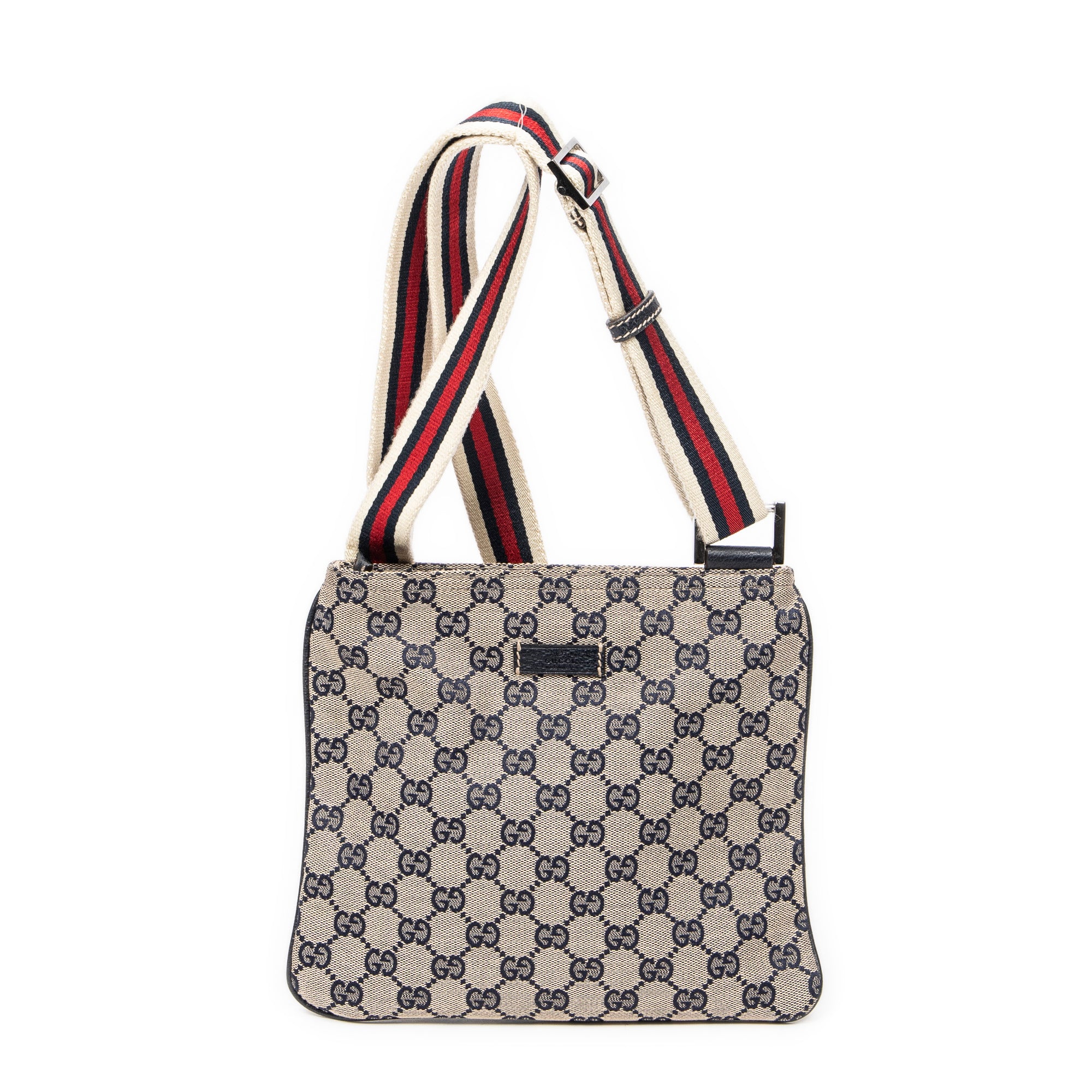 Web Small Flat Crossbody 