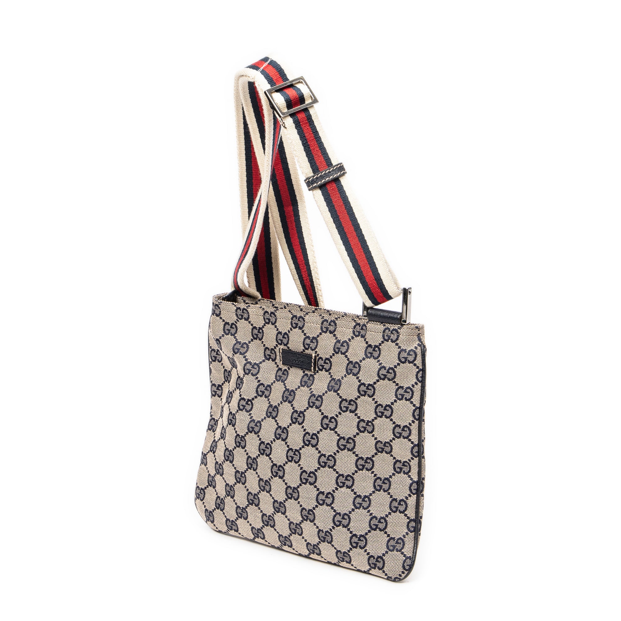 Web Small Flat Crossbody 