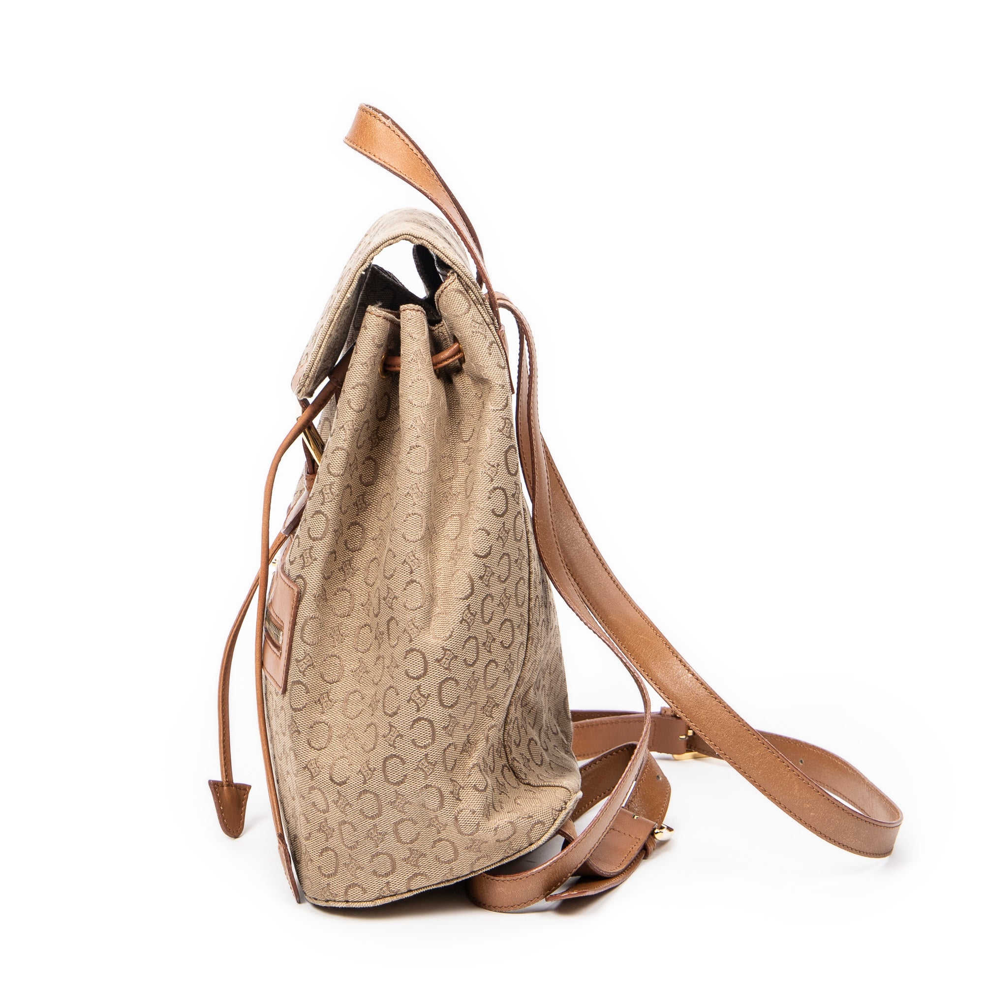 Front Zip Drawstring Backpack 