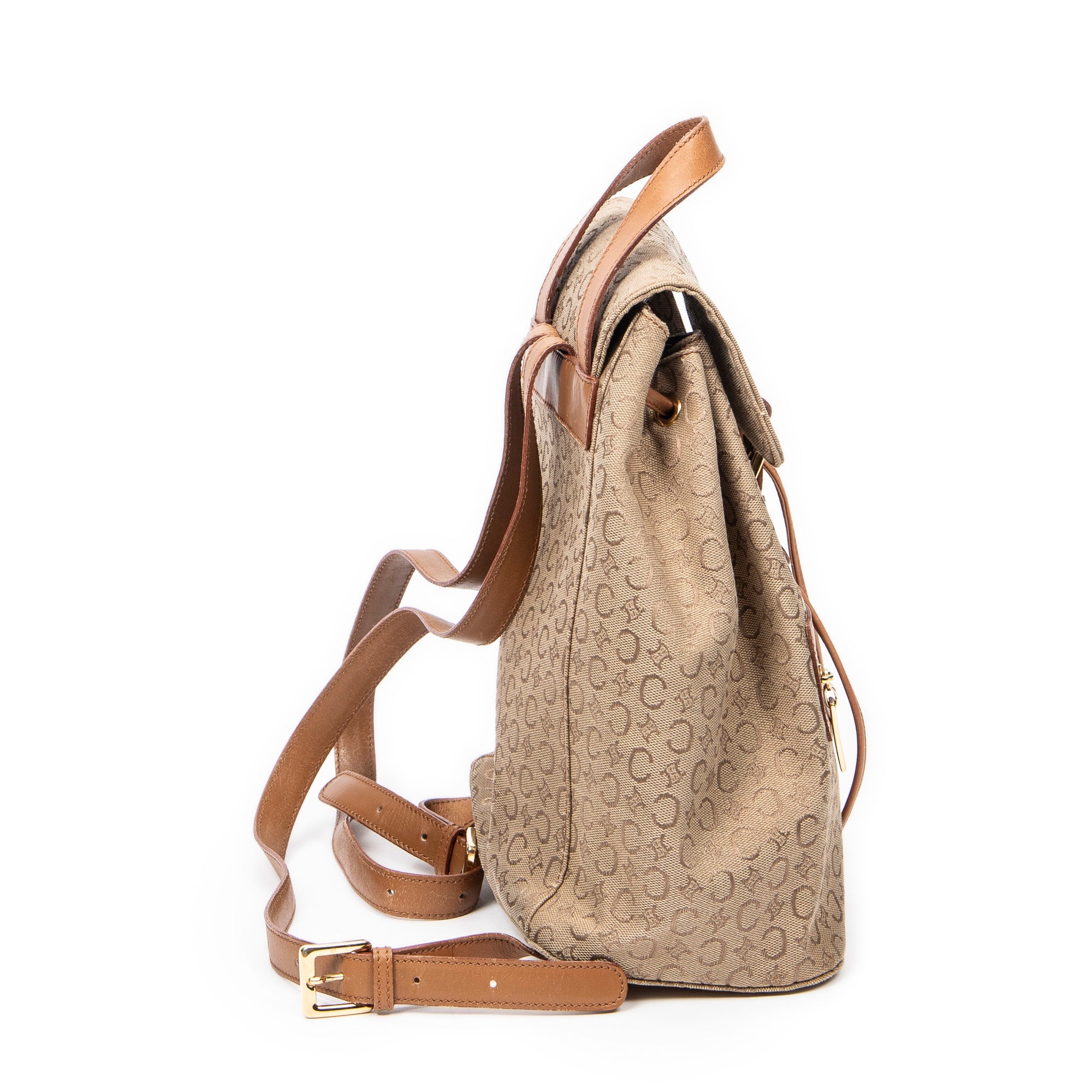 Front Zip Drawstring Backpack 