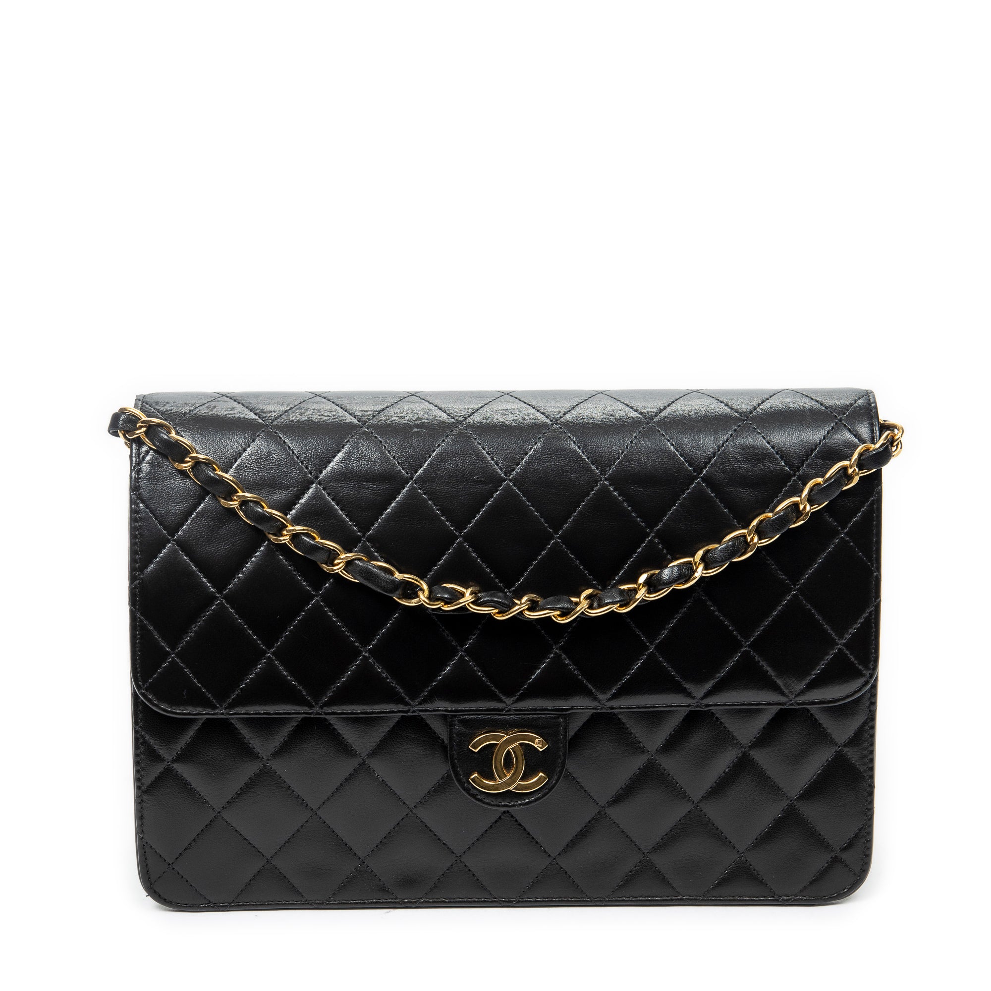 Vintage Push Lock Straight Flap 