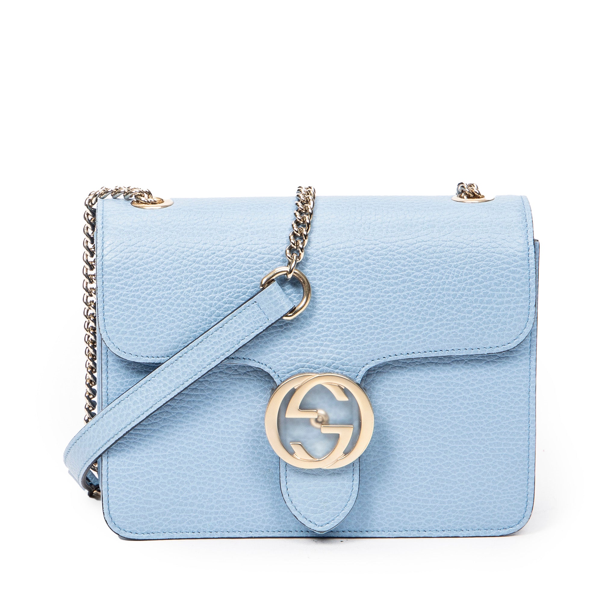 Small Interlocking GG Chain Crossbody 
