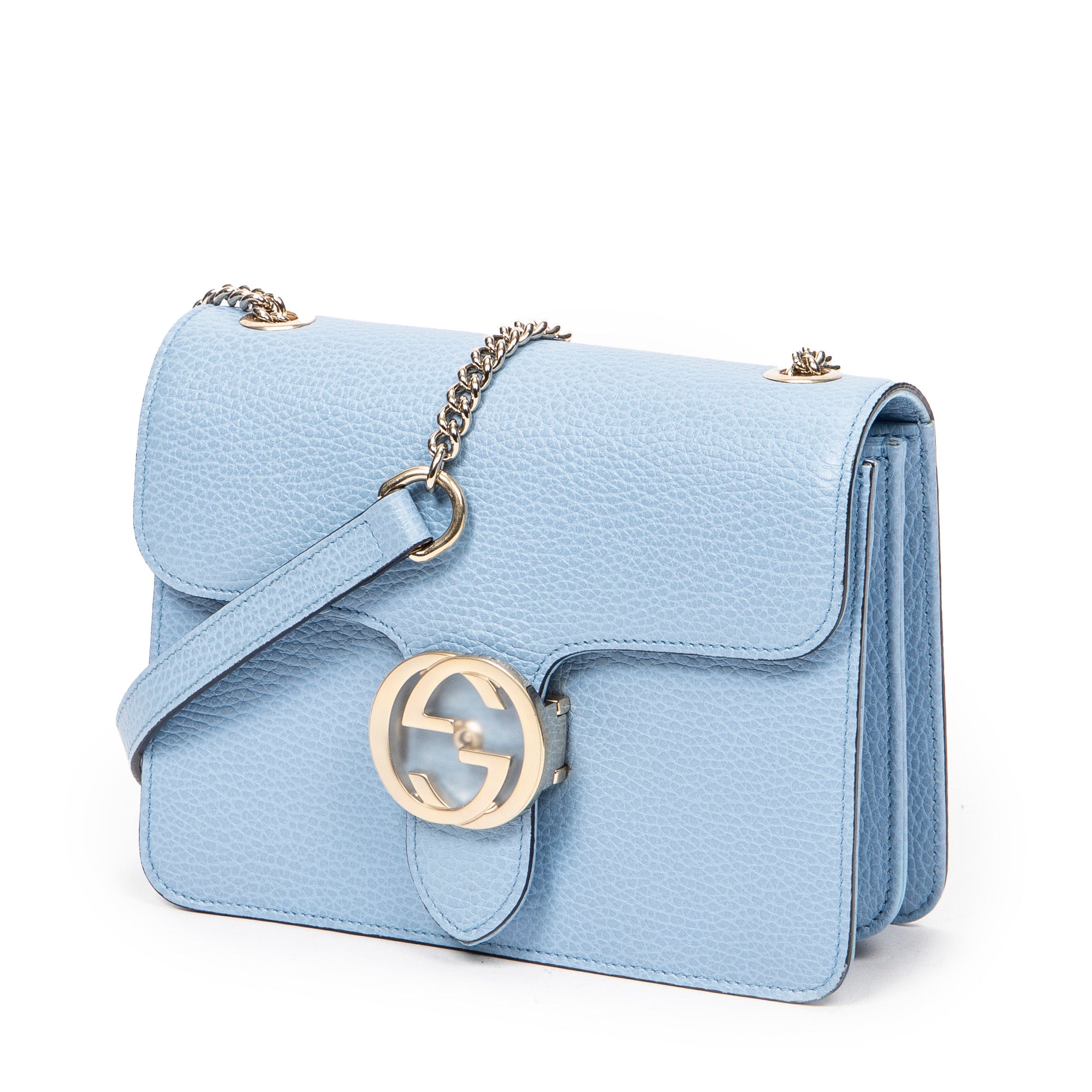 Small Interlocking GG Chain Crossbody 