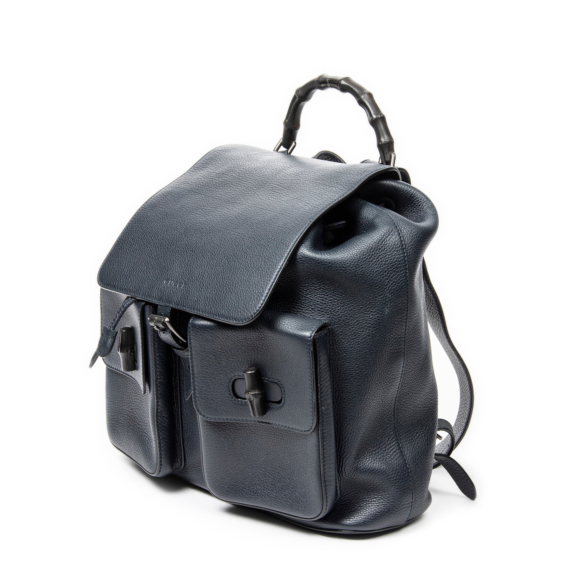 Large Bamboo Flap Backpack 
