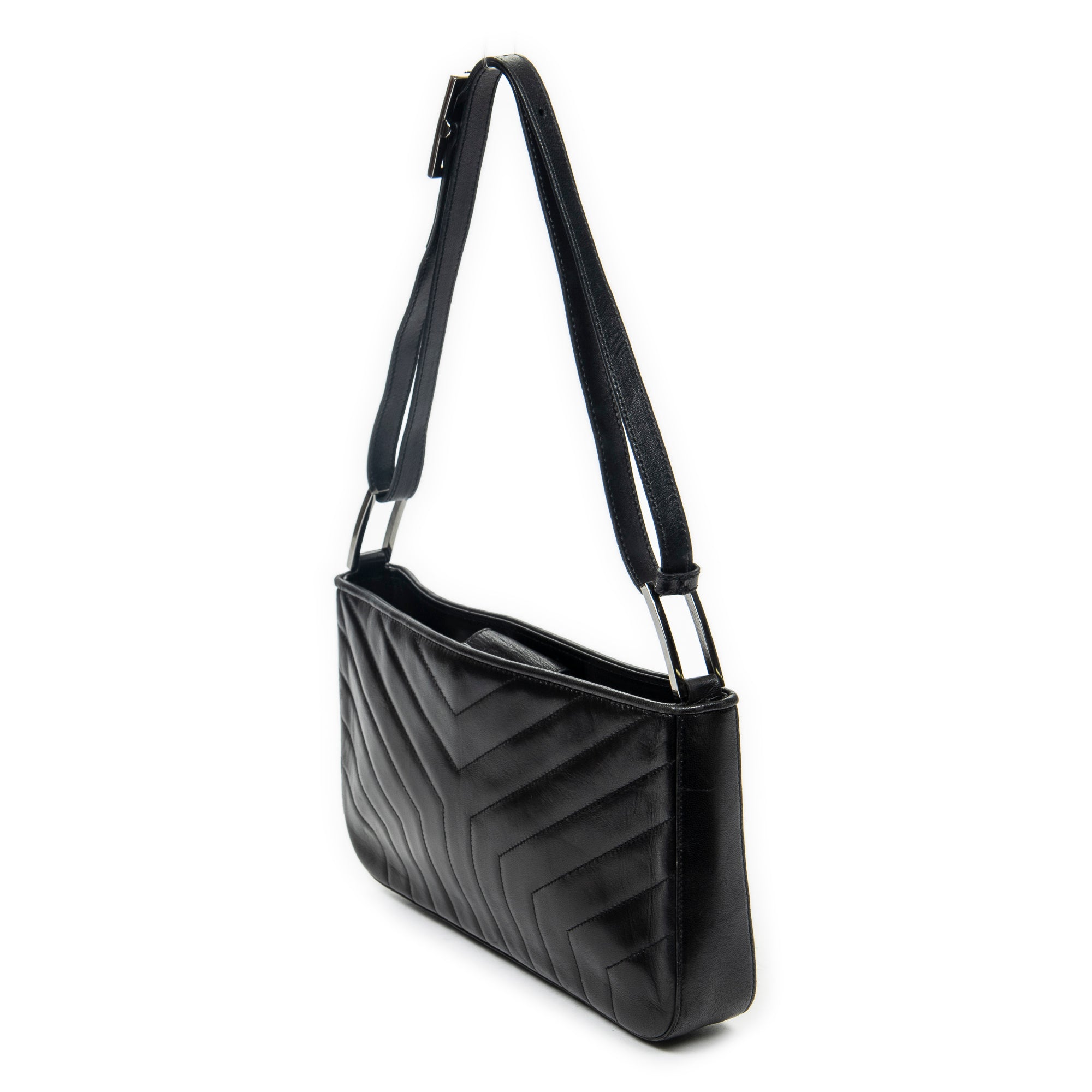 Rectangular Zip Shoulder Tote 